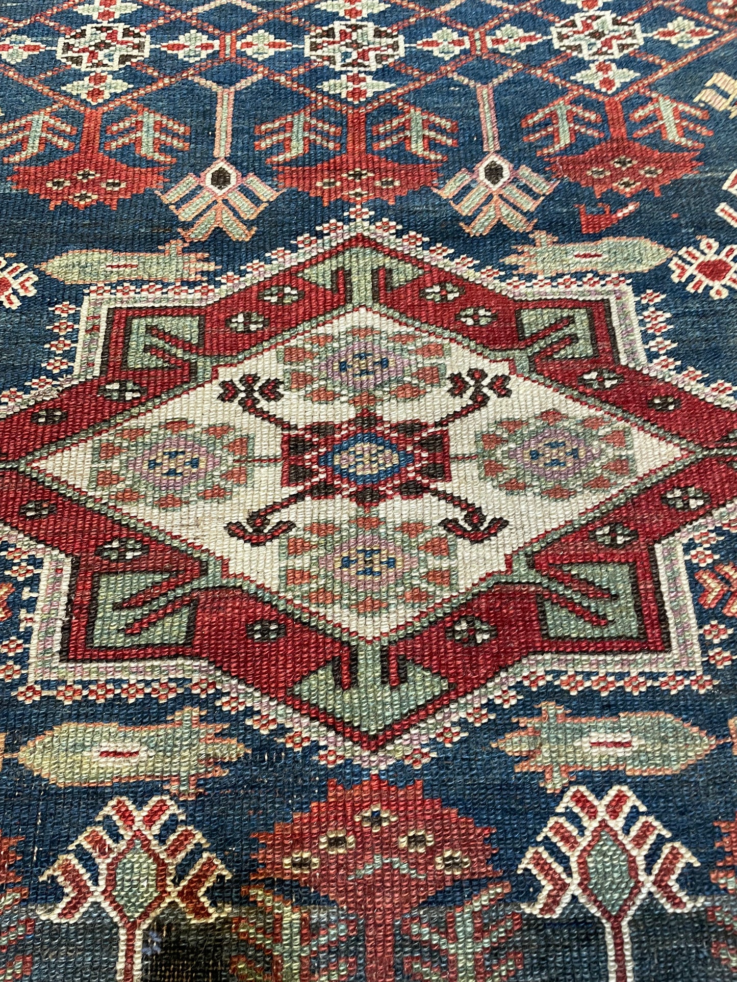 Hand-Knotted Wool Gallery Size Armenian Shirvan 5'10" x 10'7"