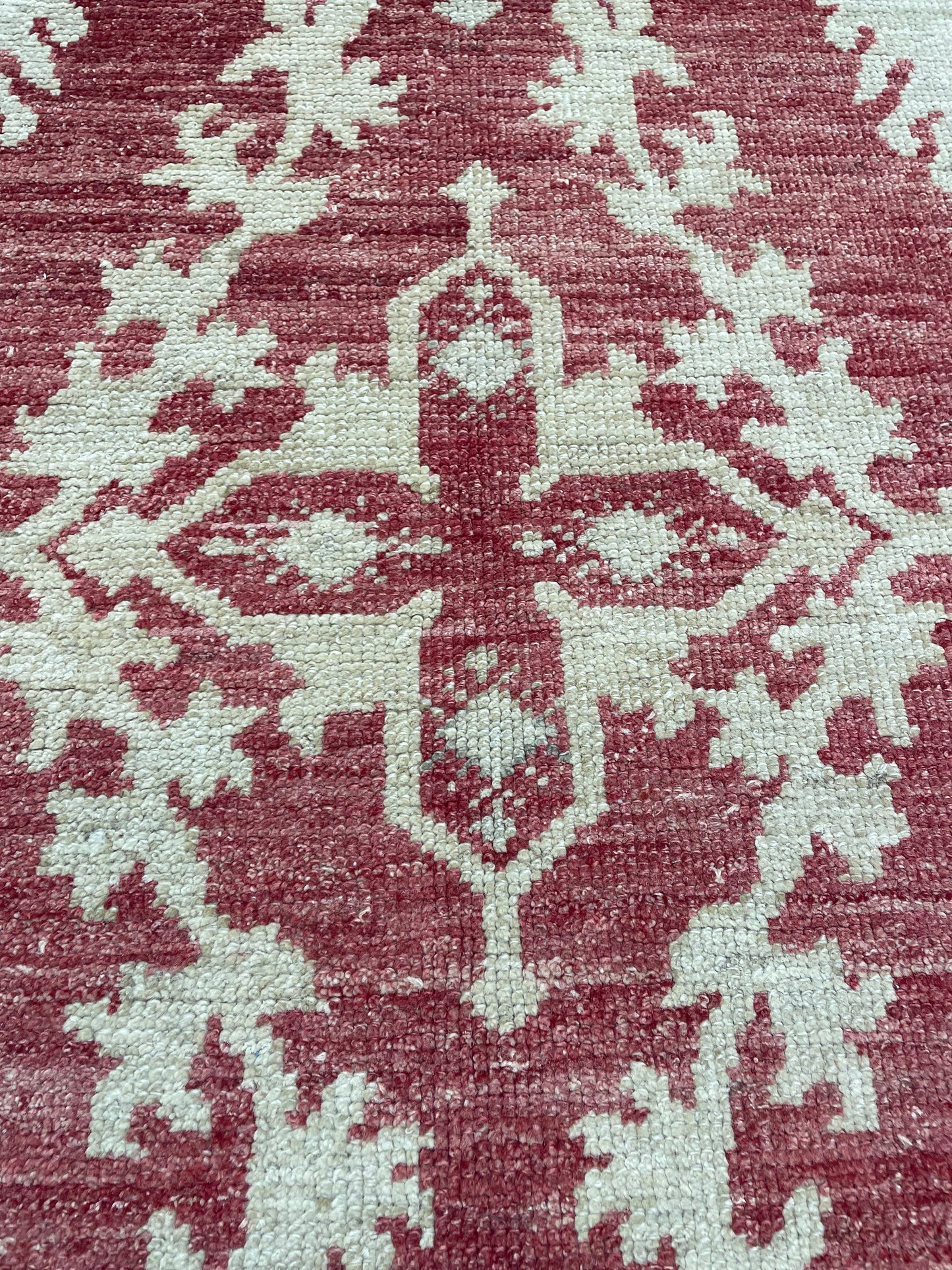 Hand-Knotted Wool Rug Turkish Oushak 9'9" x 13'5"