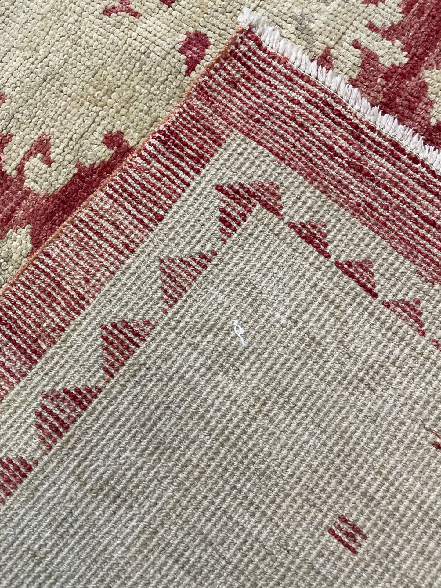 Hand-Knotted Wool Rug Turkish Oushak 9'9" x 13'5"