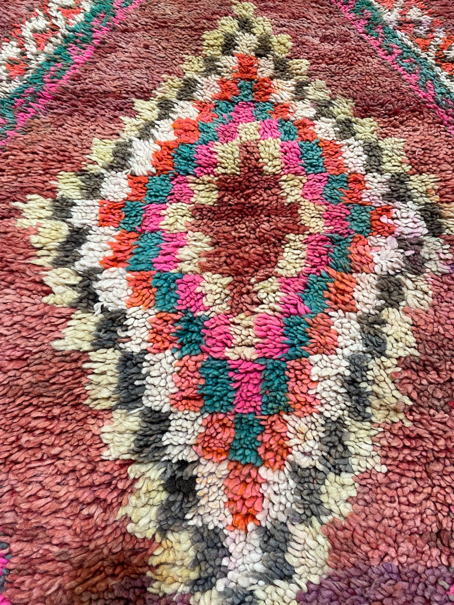 Hand-Knotted Wool Rug Moroccan 6'9" x 10'
