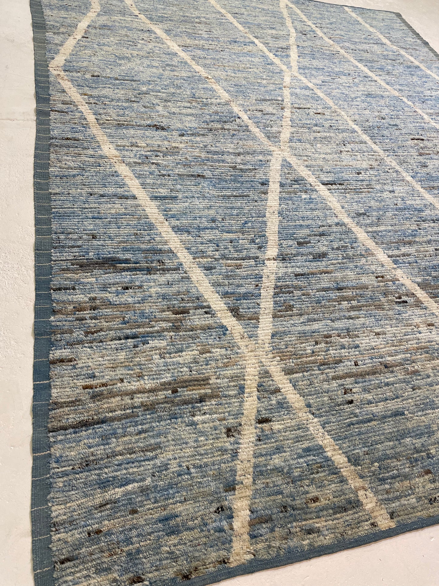 Hand-Knotted Wool Rug Turkish Oushak 9'7" x 11'10"
