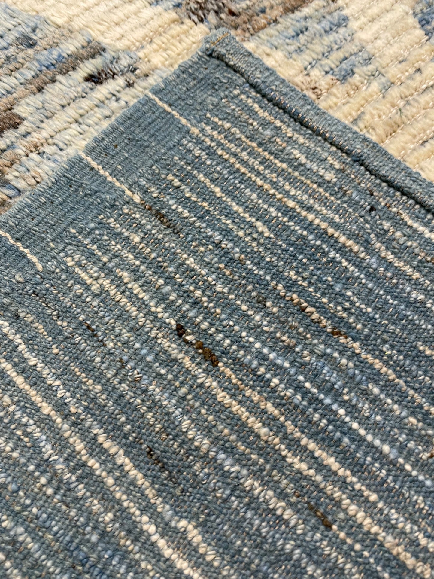 Hand-Knotted Wool Rug Turkish Oushak 9'7" x 11'10"