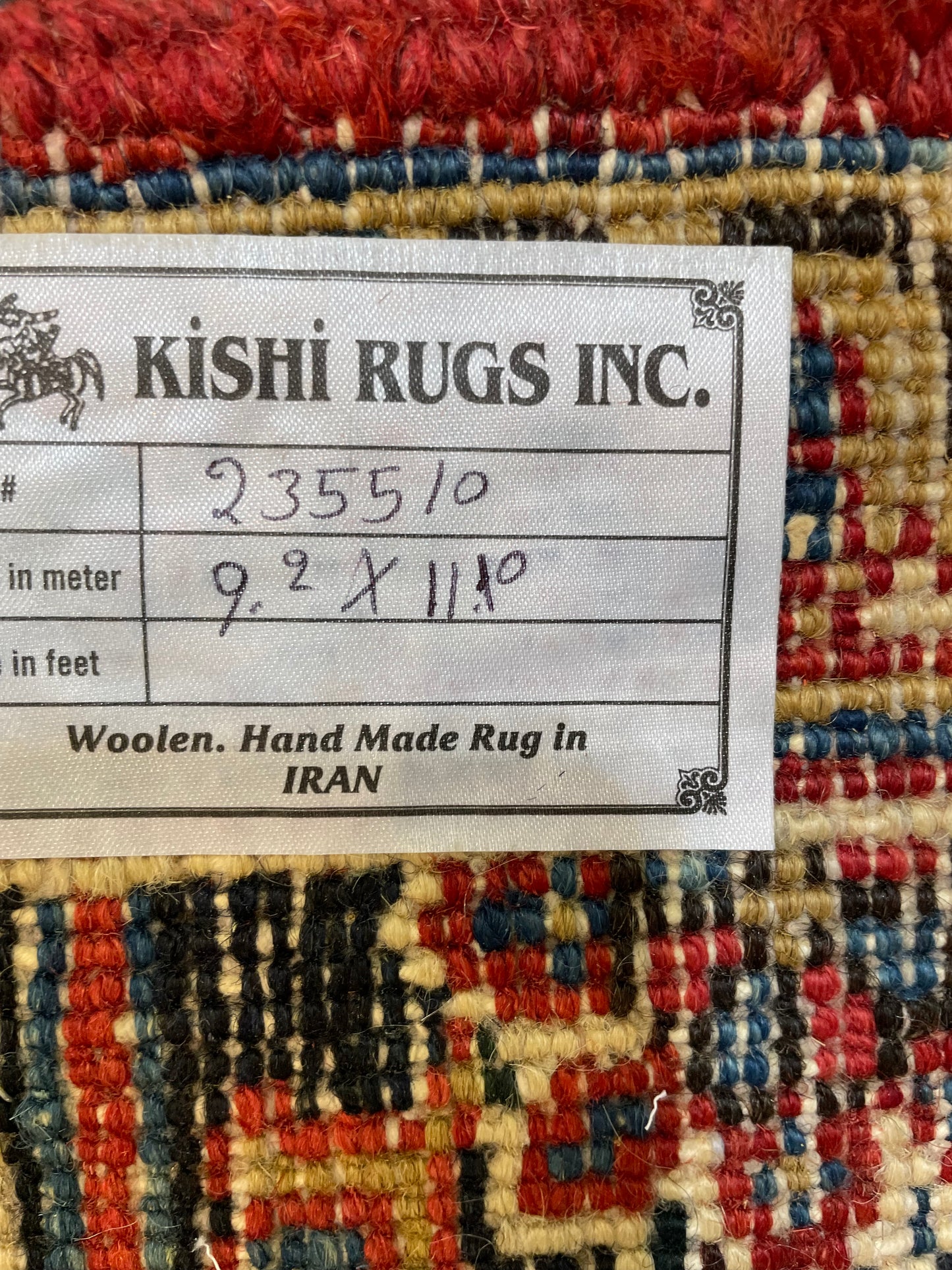 Hand-Knotted Wool Rug Heriz Serapi 9'2" x 11'10"