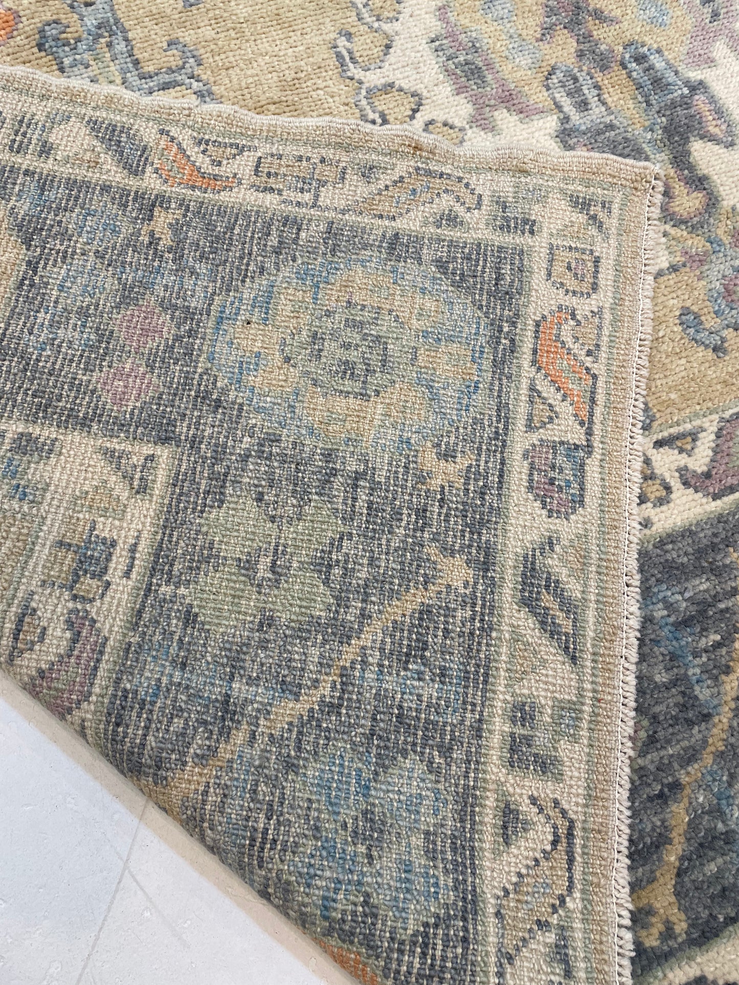 Hand-Knotted Wool Rug Turkish Oushak 8' x 10'5"