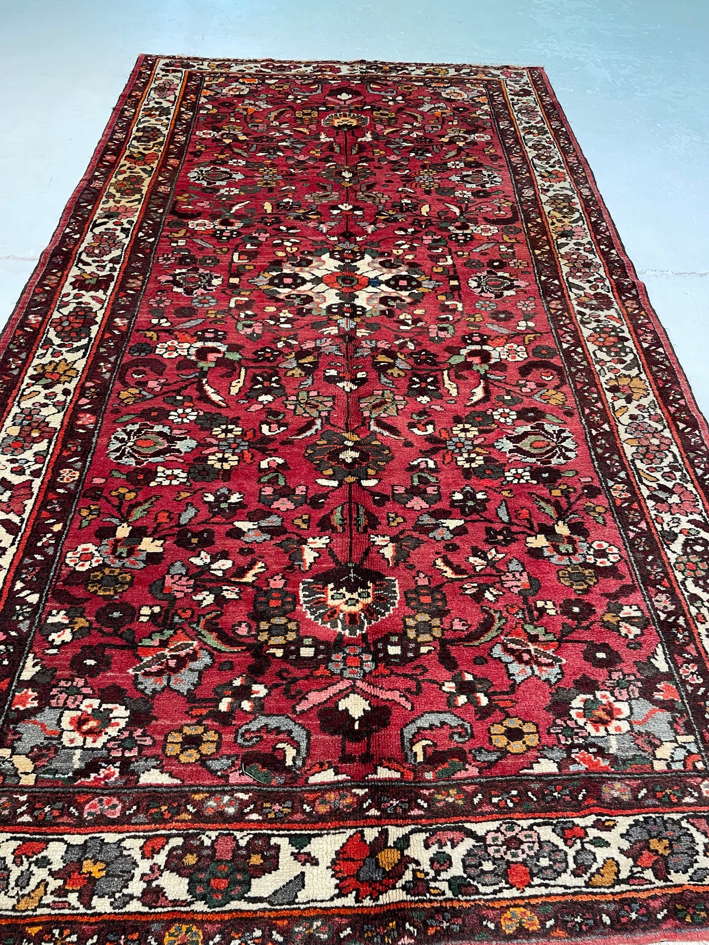 Hand-Knotted Wool Gallery Size Bakhtiari 5'4" x 10'