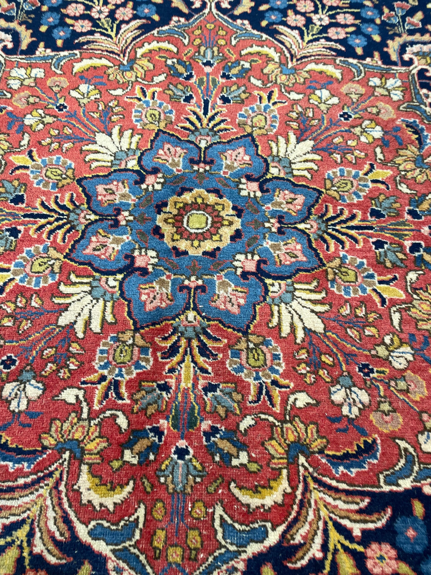 Antique Hand-Knotted Wool Rug Tabriz Khoy 8'6" x 11'8"