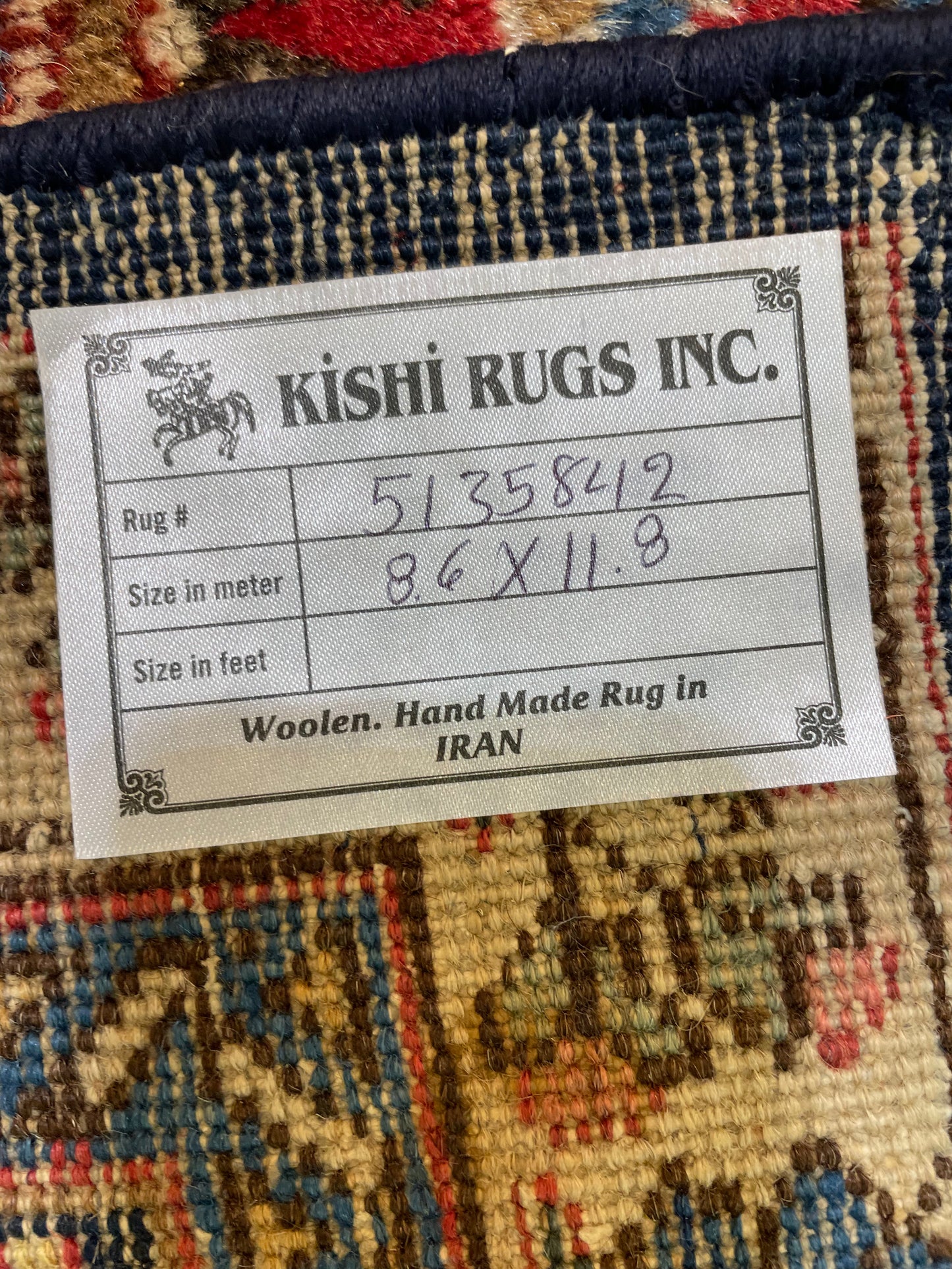 Antique Hand-Knotted Wool Rug Tabriz Khoy 8'6" x 11'8"