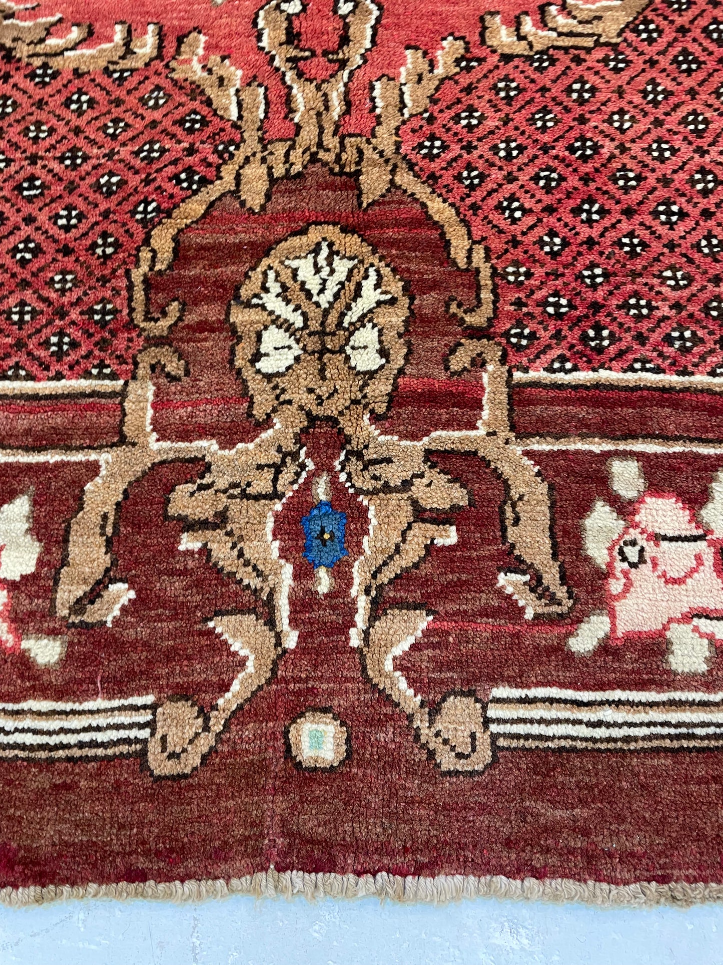 Hand-Knotted Wool Rug Turkish Oushak 7' x 9'5"