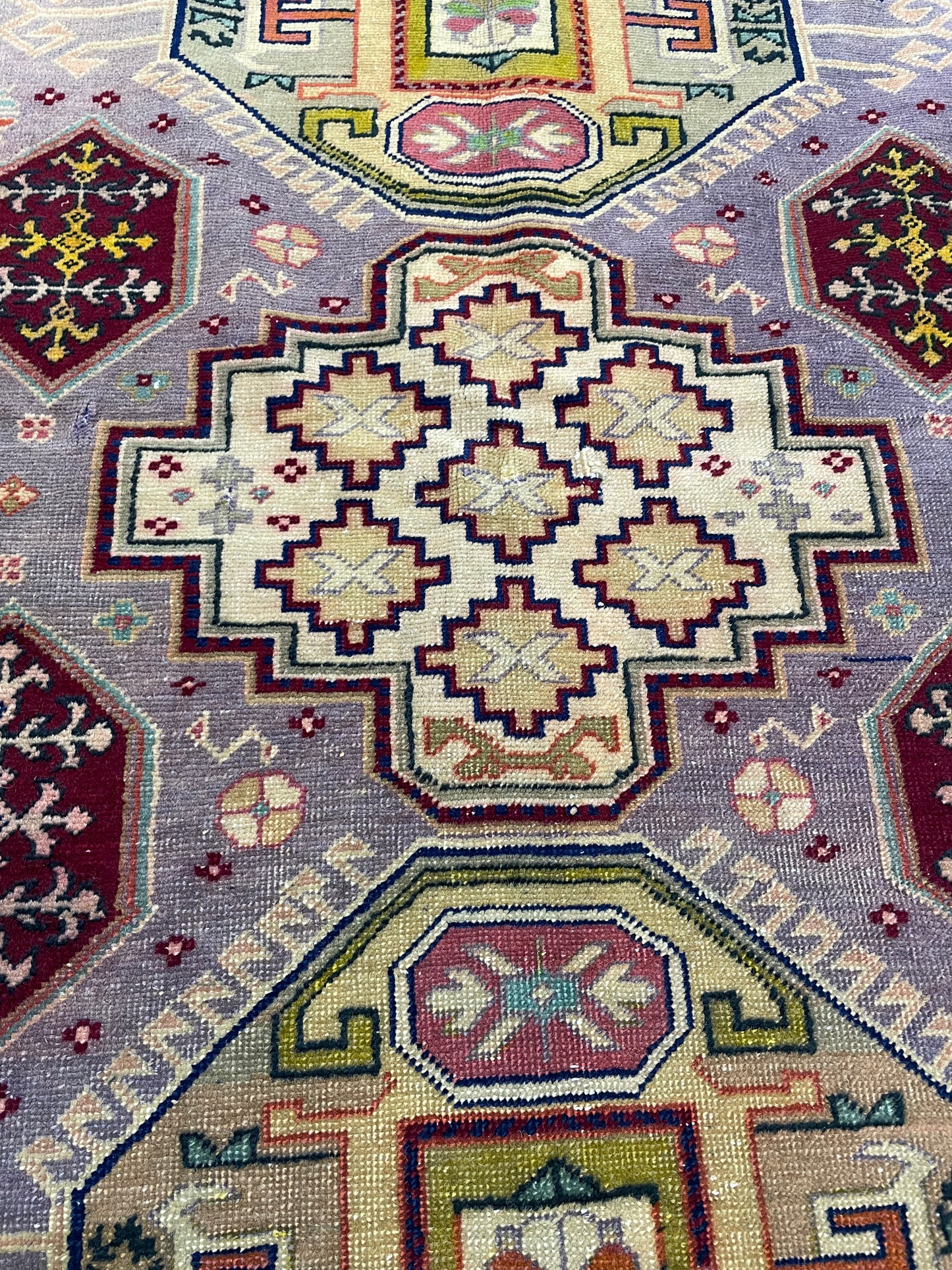 Hand-Knotted Wool Rug Turkish Oushak 3'3" x 5'2"