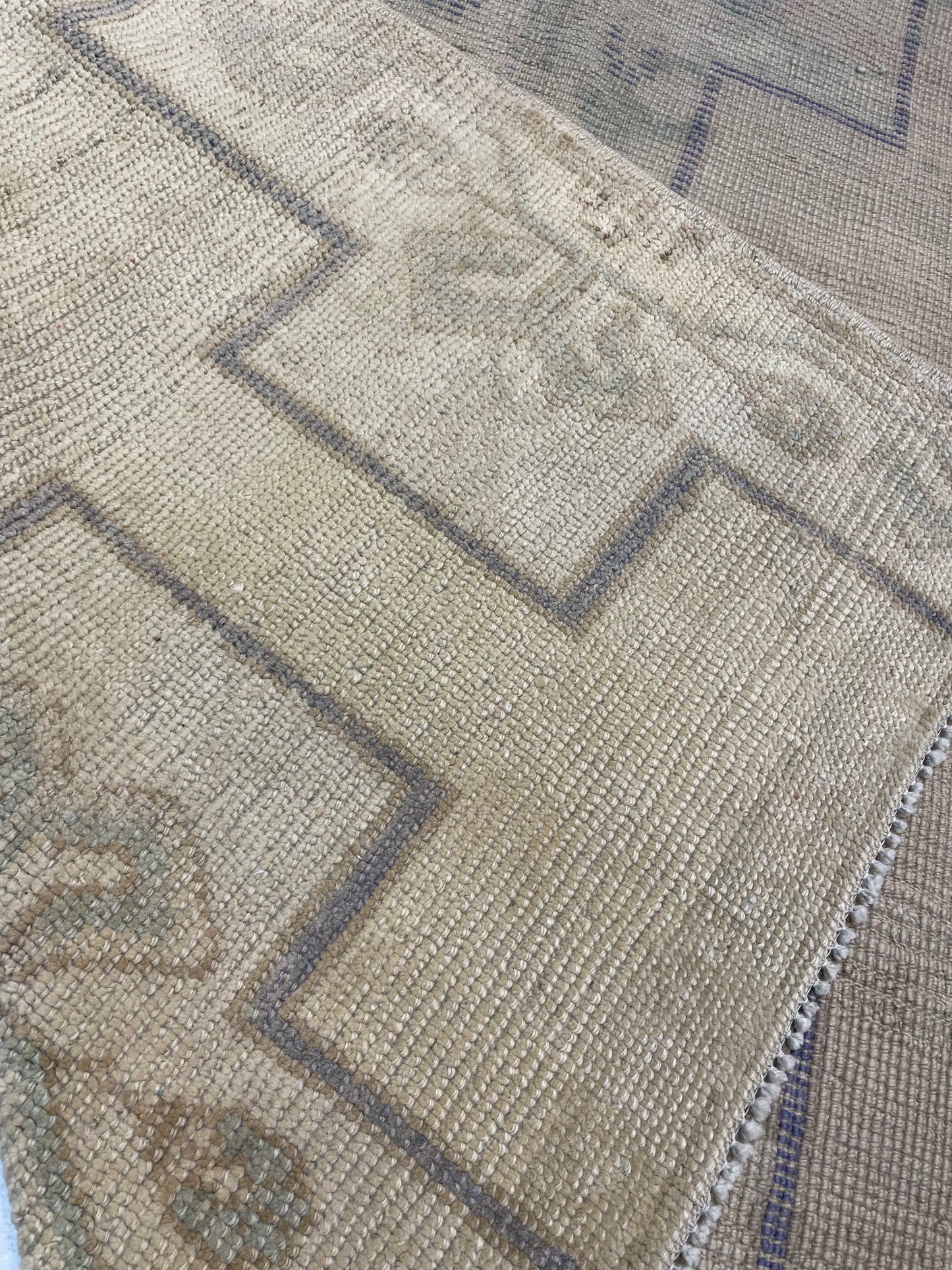Hand-Knotted Wool Rug Turkish Oushak 4' x 6'7"