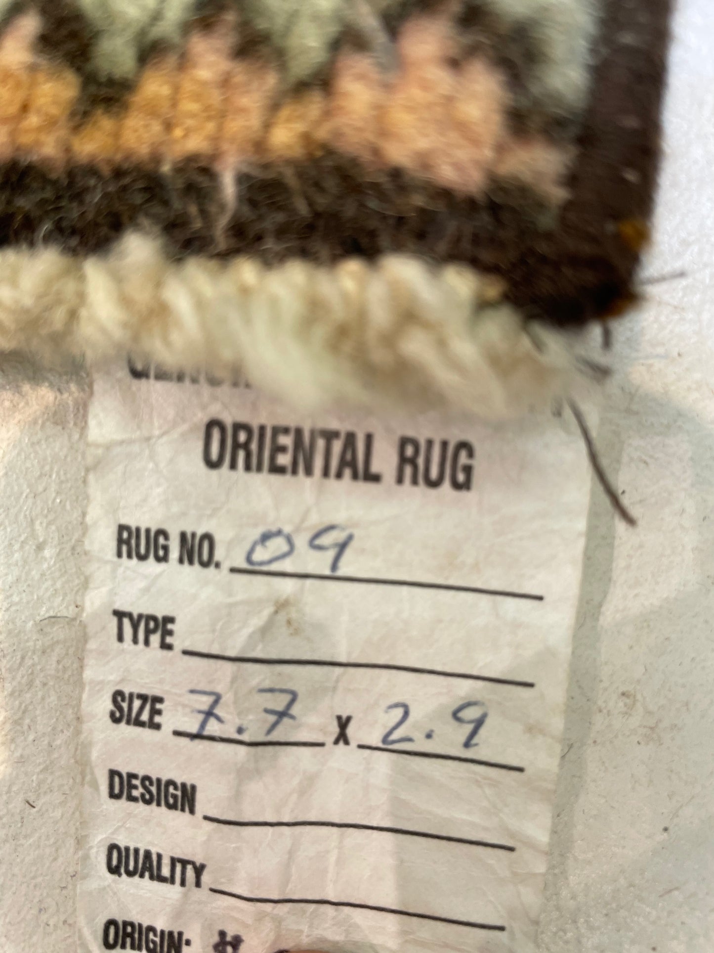 Hand-Knotted Wool Runner Turkish Oushak 2'9" x 7'7"