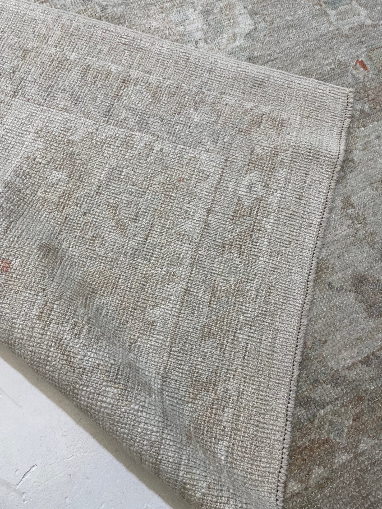 Hand-Knotted Wool Rug Turkish Oushak 9'7" x 12'5"