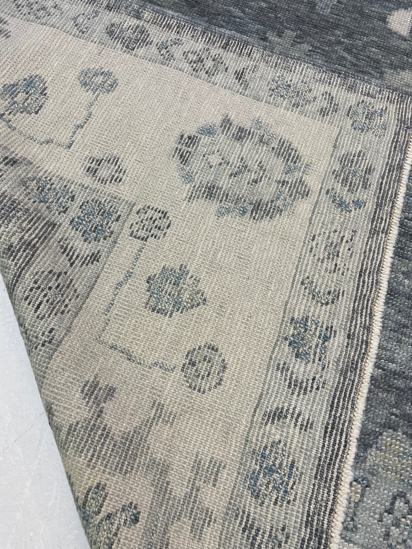 Hand-Knotted Wool Rug Turkish Oushak 8'2" x 10'5"