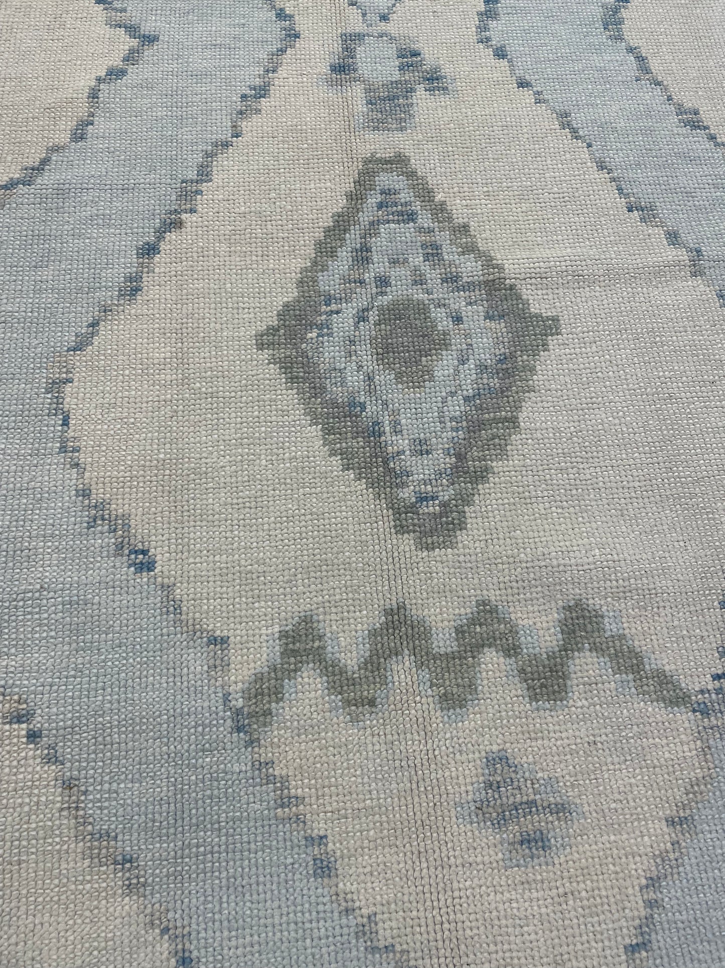 Hand-Knotted Wool Rug Turkish Oushak 8'3" x 10'3"