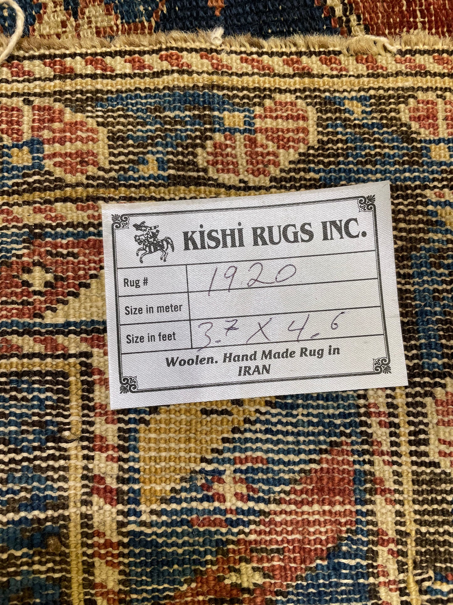 Antique Hand-Knotted Wool Rug Armenian Shirvan 3'7" x 4'6"
