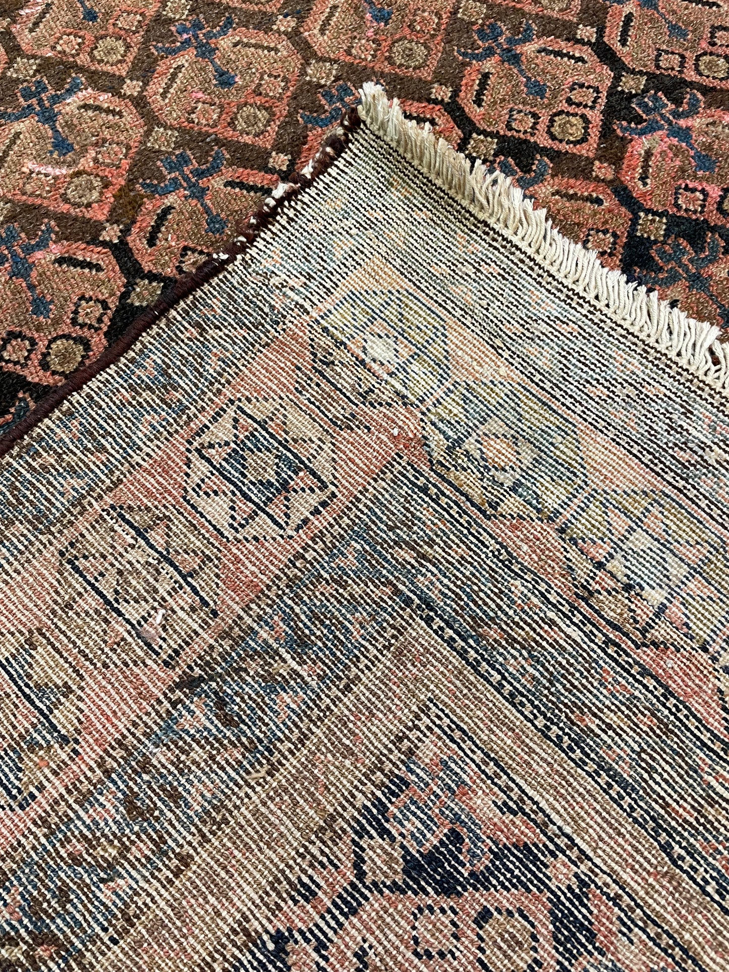 Antique Hand-Knotted Wool Rug Malayer 4' x 6'5"
