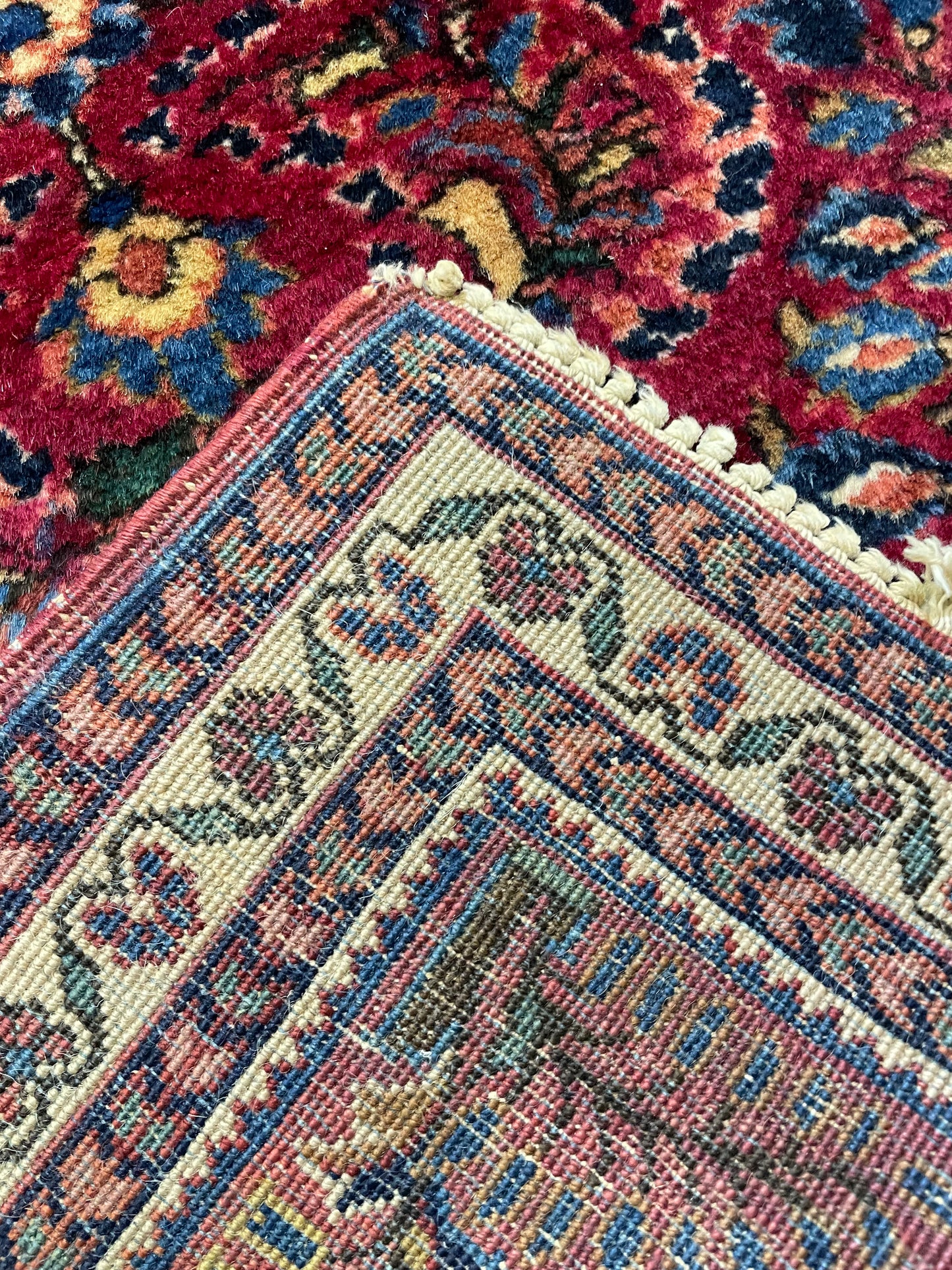 Hand-Knotted Wool Rug Sarouk Mohajeran 2'1" x 4'2"