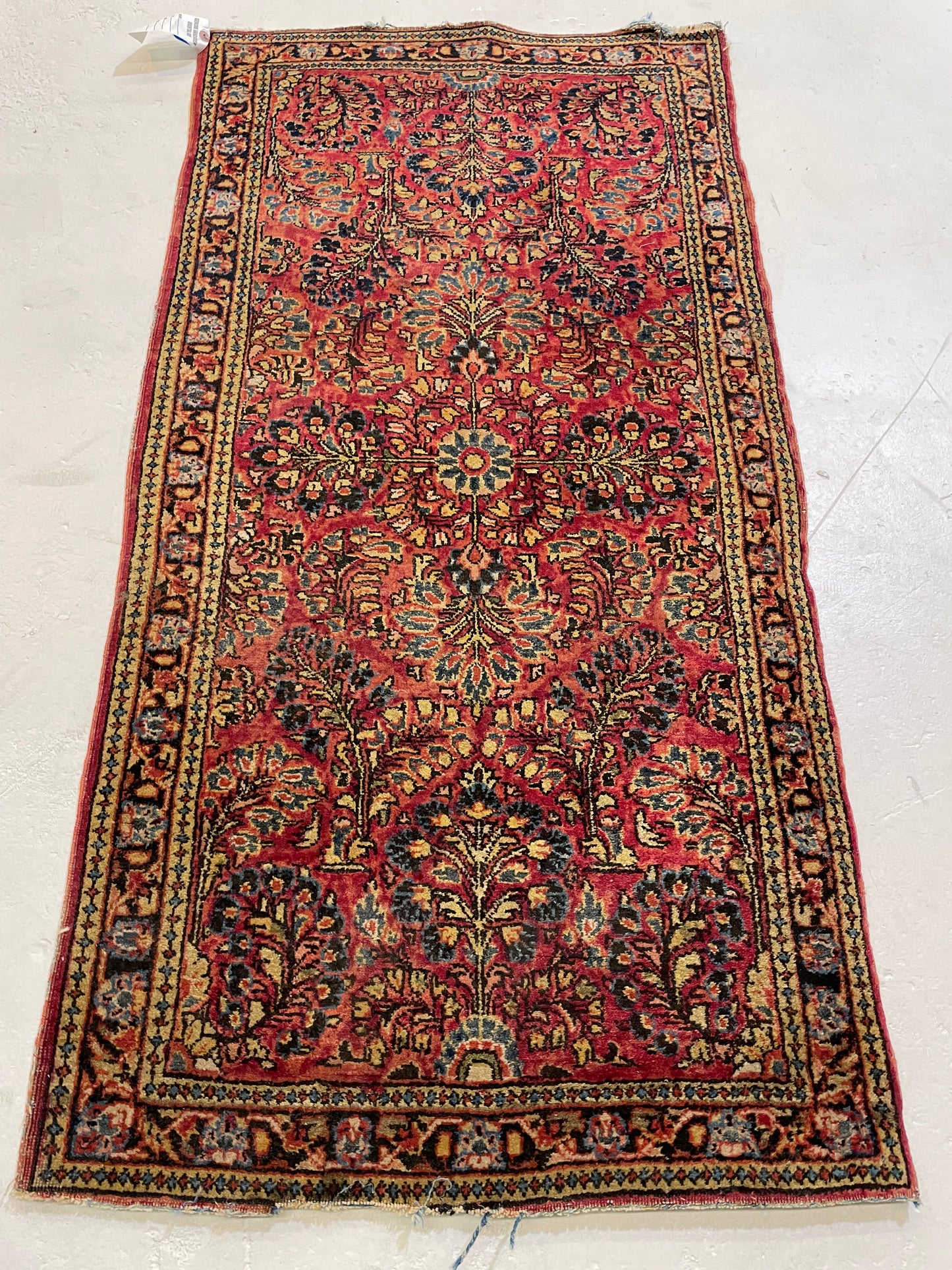 Hand-Knotted Wool Rug Sarouk Mohajeran 2'2" x 4'3"