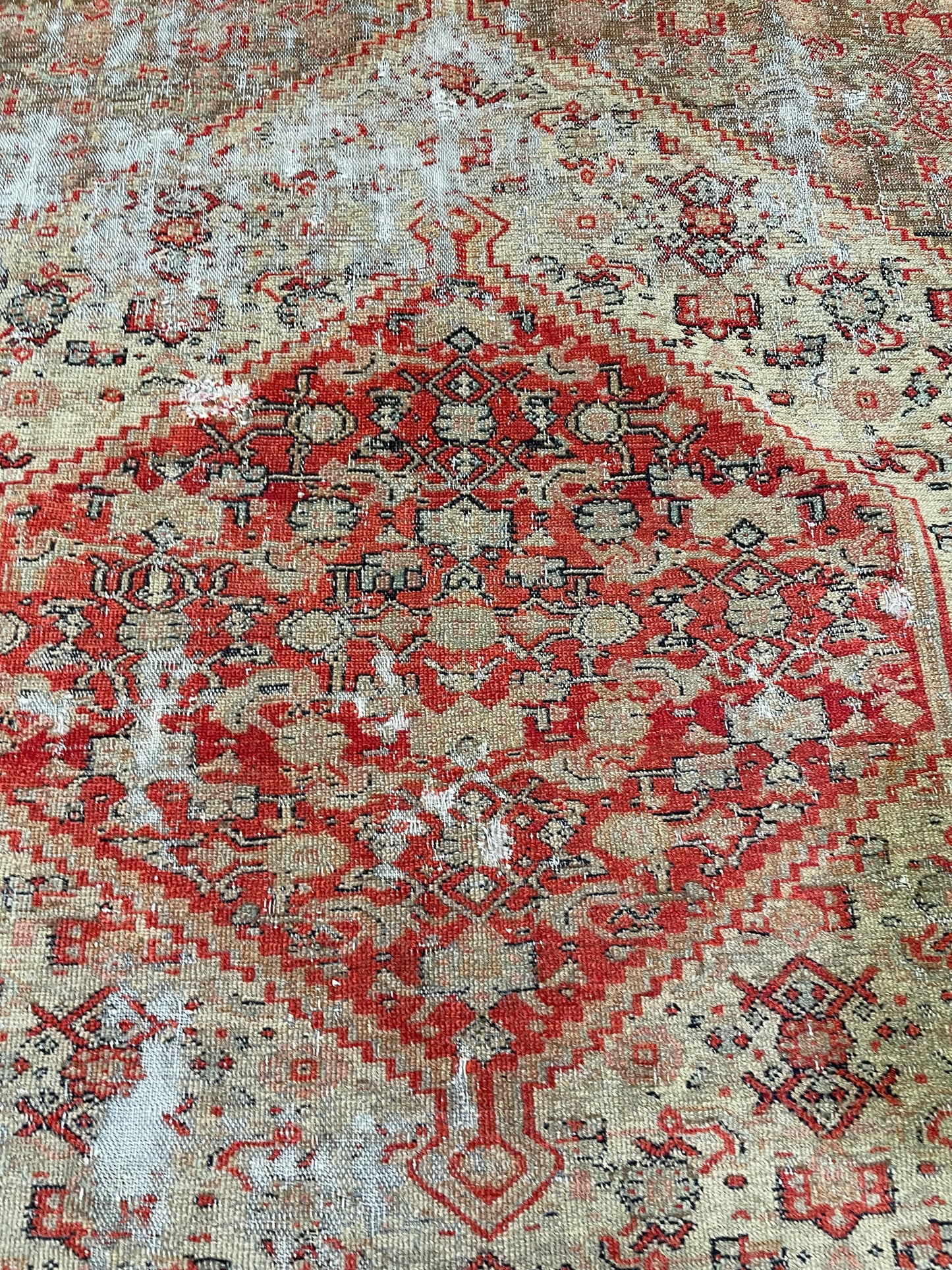 Hand-Knotted Wool Rug Senneh Bijar Design 5'2" x 5'8"