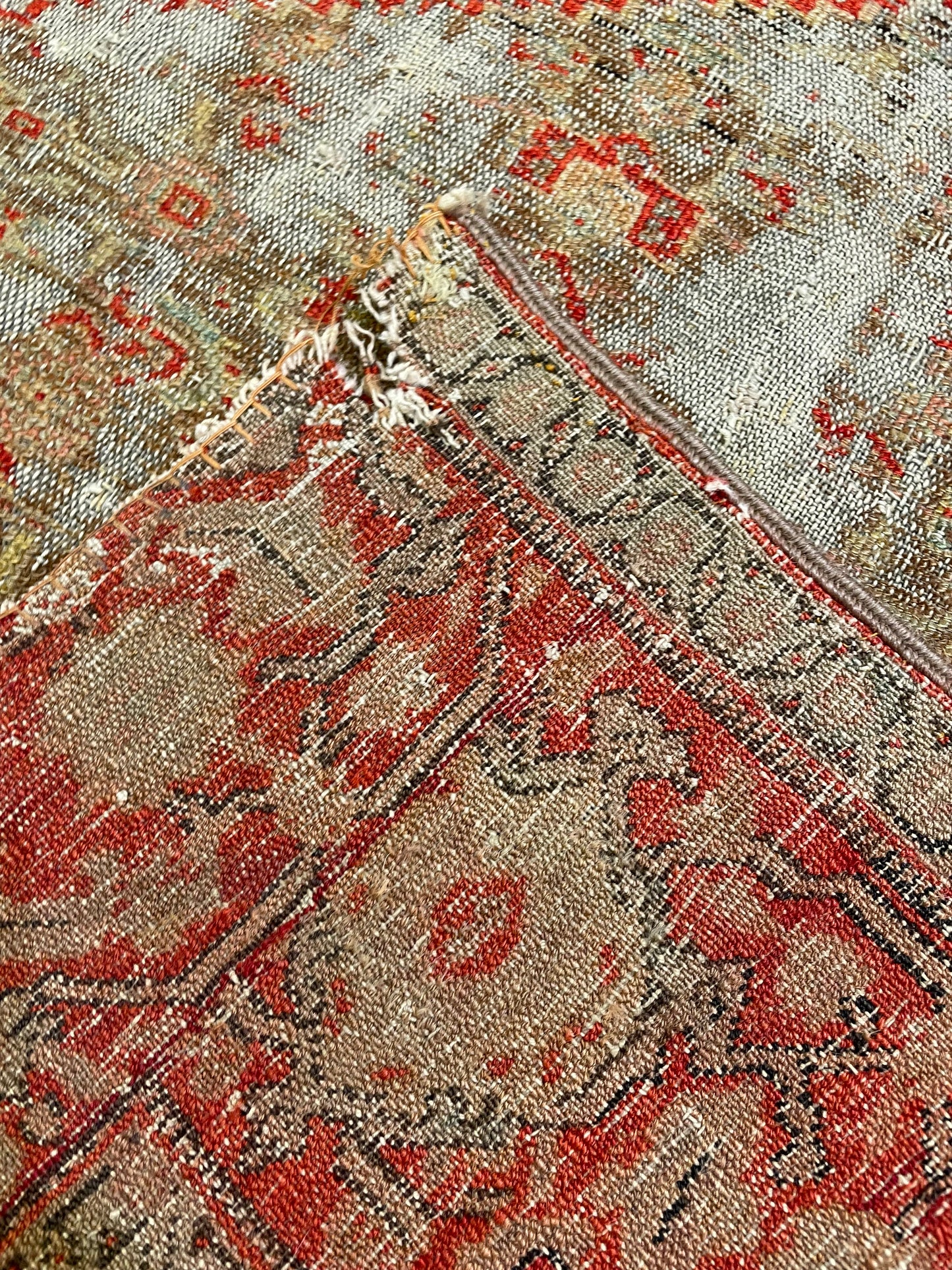 Hand-Knotted Wool Rug Senneh Bijar Design 5'2" x 5'8"
