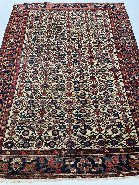 Hand-Knotted Wool Rug Bakhtiari 4'9" x 6'5'