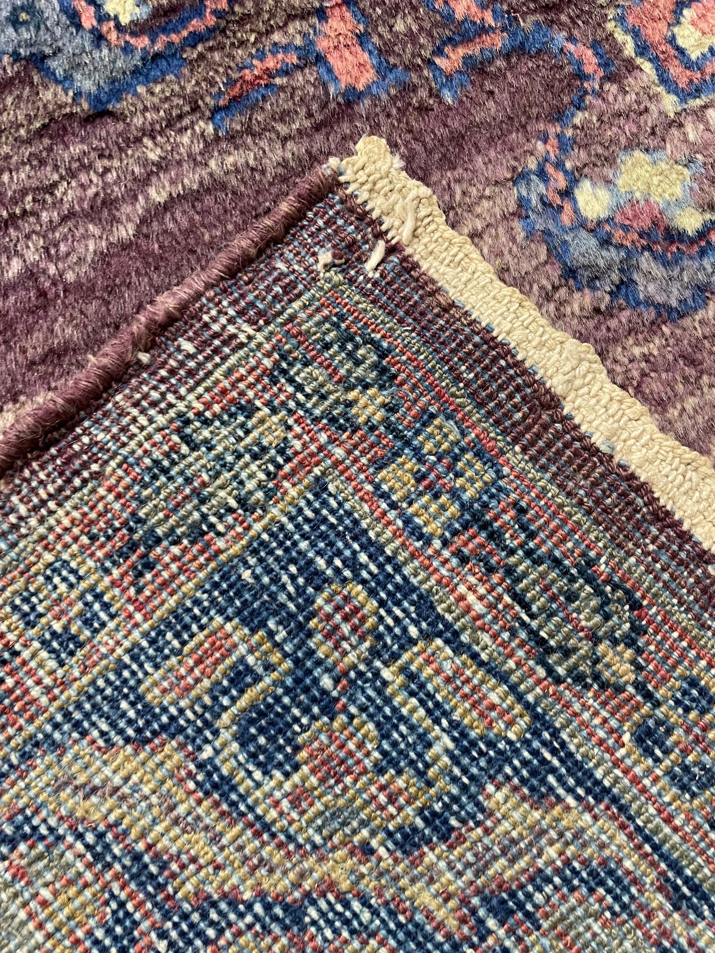 Hand-Knotted Wool Rug Mahal 4'6" x 6'7"