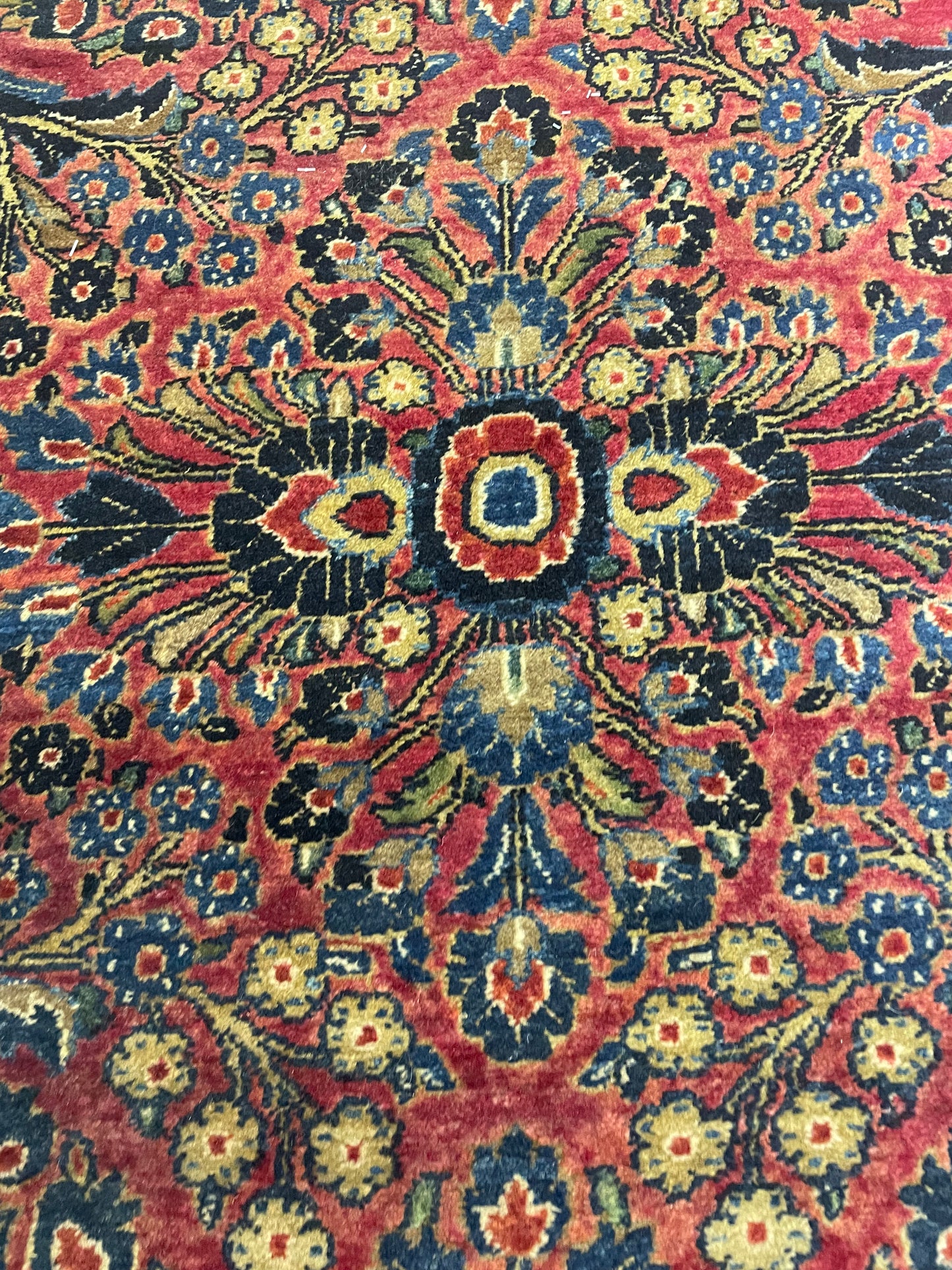 Hand-Knotted Wool Rug Sarouk 3'7" x 5'1"