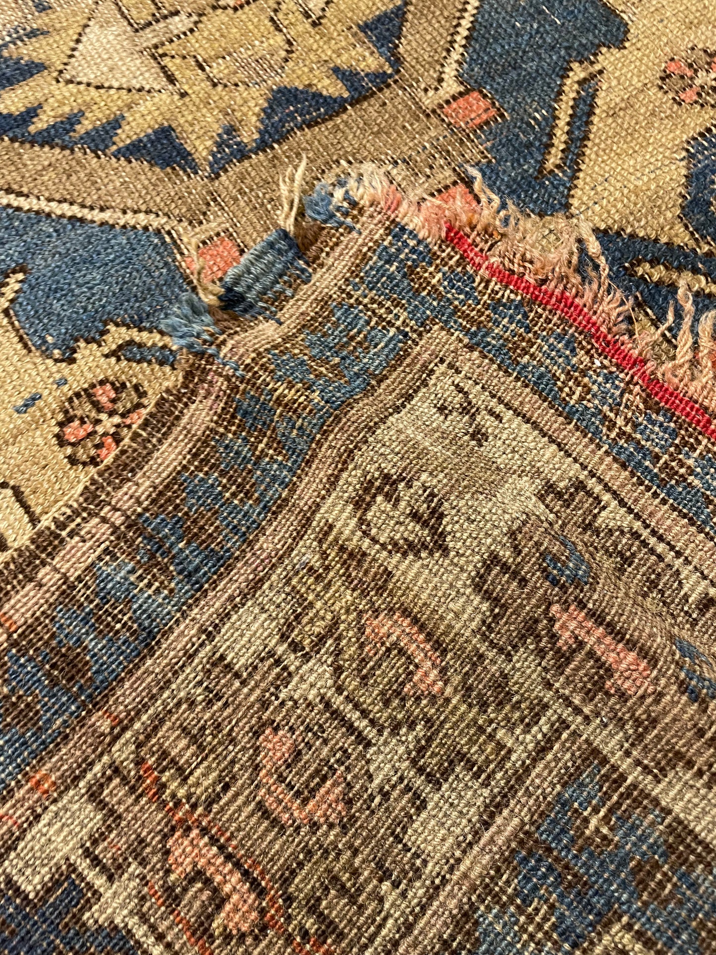 Hand-Knotted Wool Rug Armenian Shirvan 3'3" x 5'1"