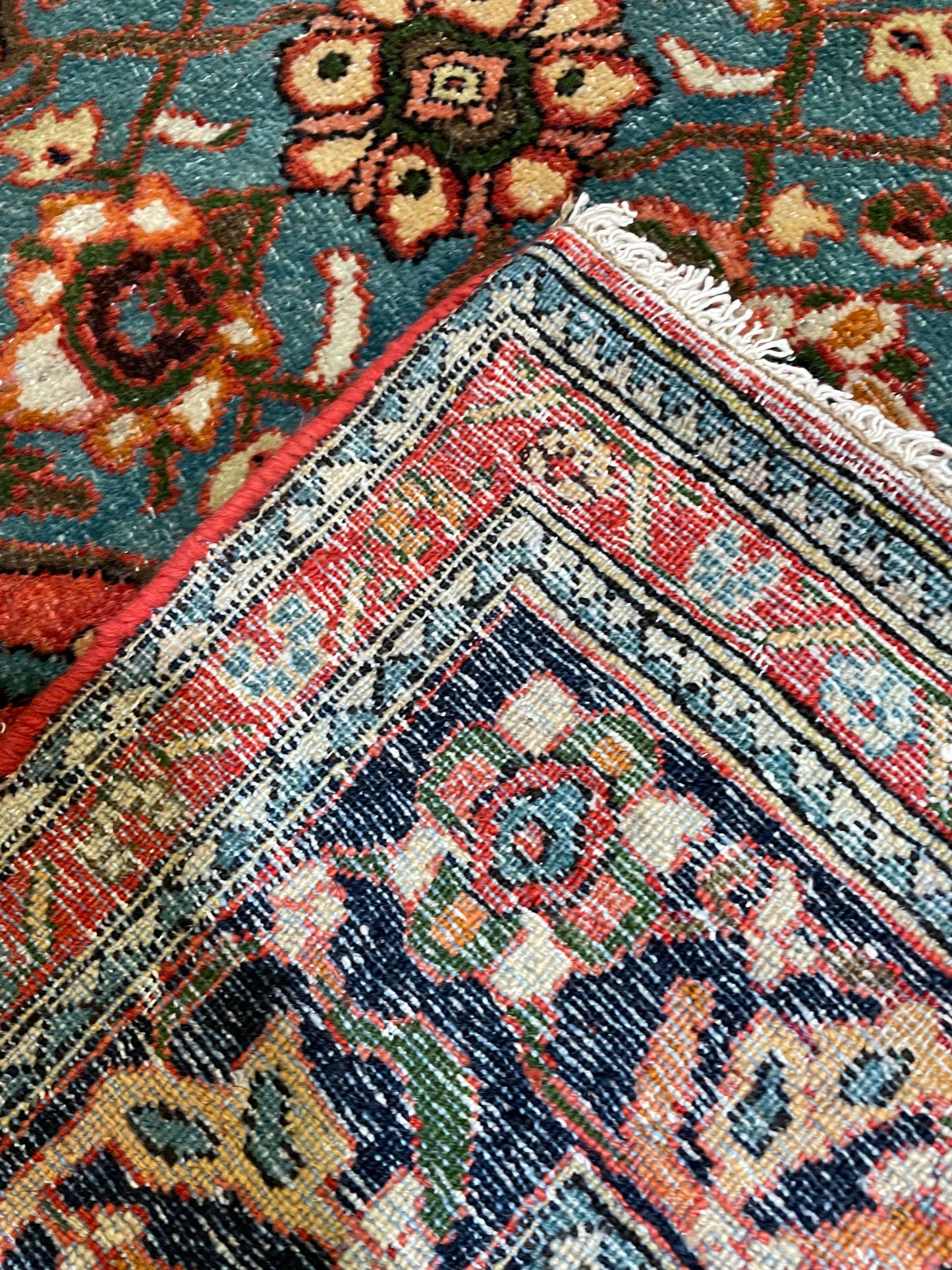 Hand-Knotted Wool Rug Bijar 3'9" x 4'