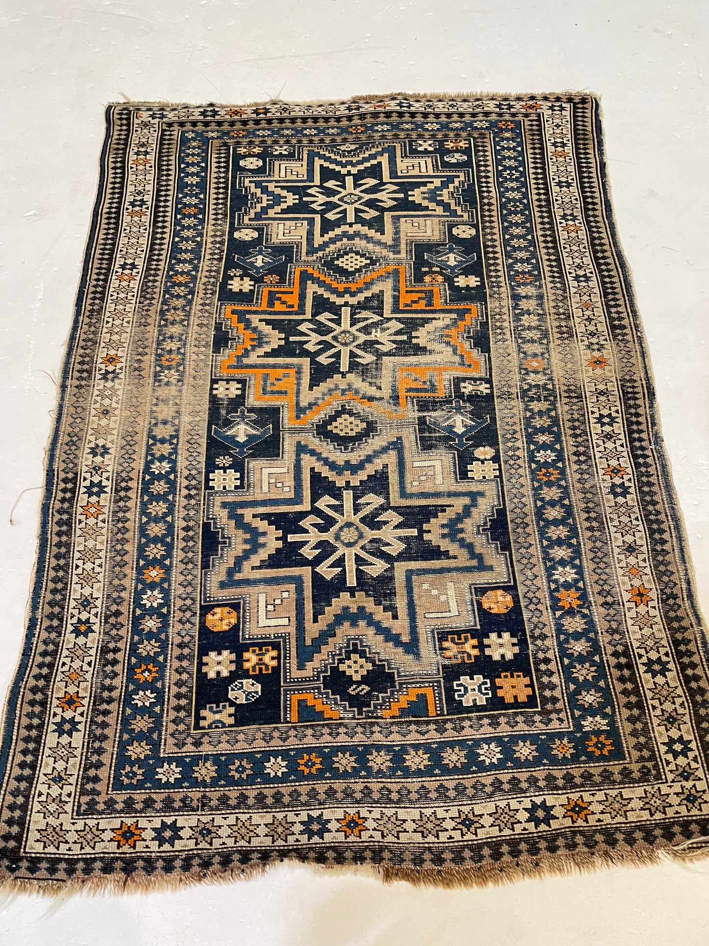Hand-Knotted Wool Rug Armenian Shirvan 3' x 5'