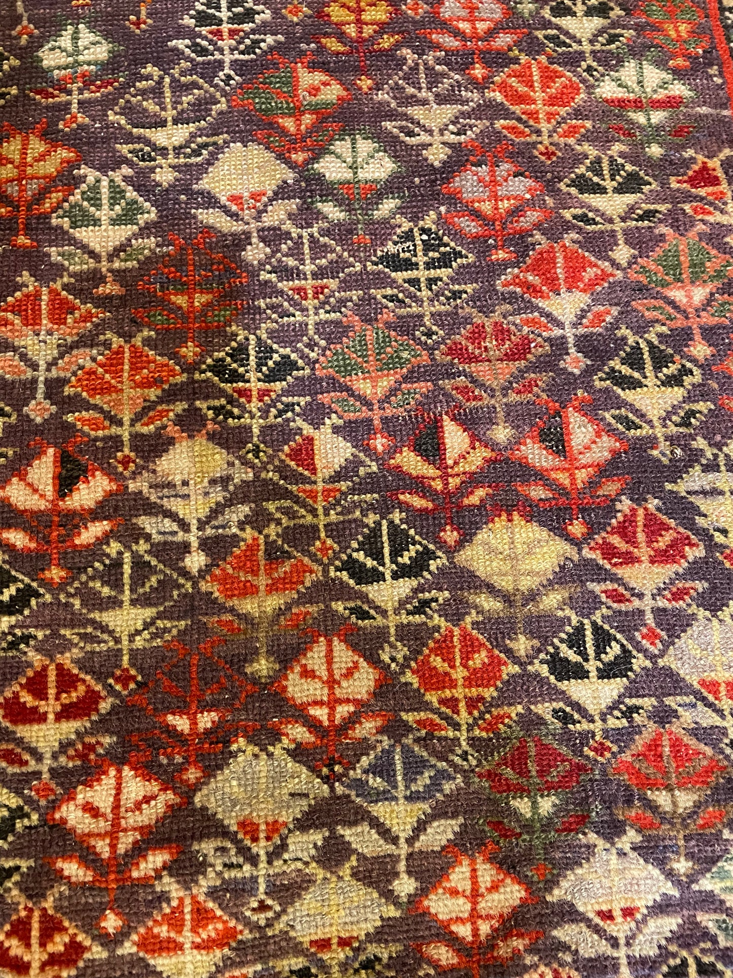 Hand-Knotted Wool Rug Armenian Shirvan 3'2" x 5'1"