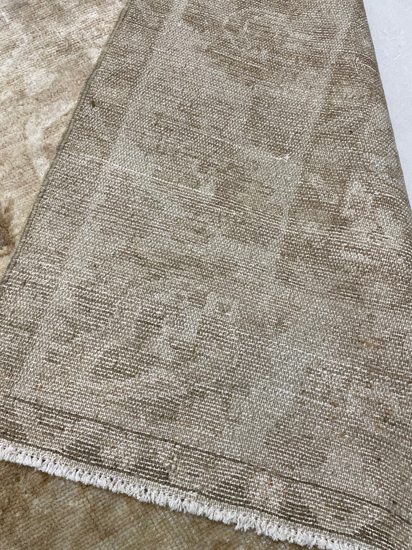 Hand-Knotted Wool Rug Turkish Oushak 7'7" x 9'11"