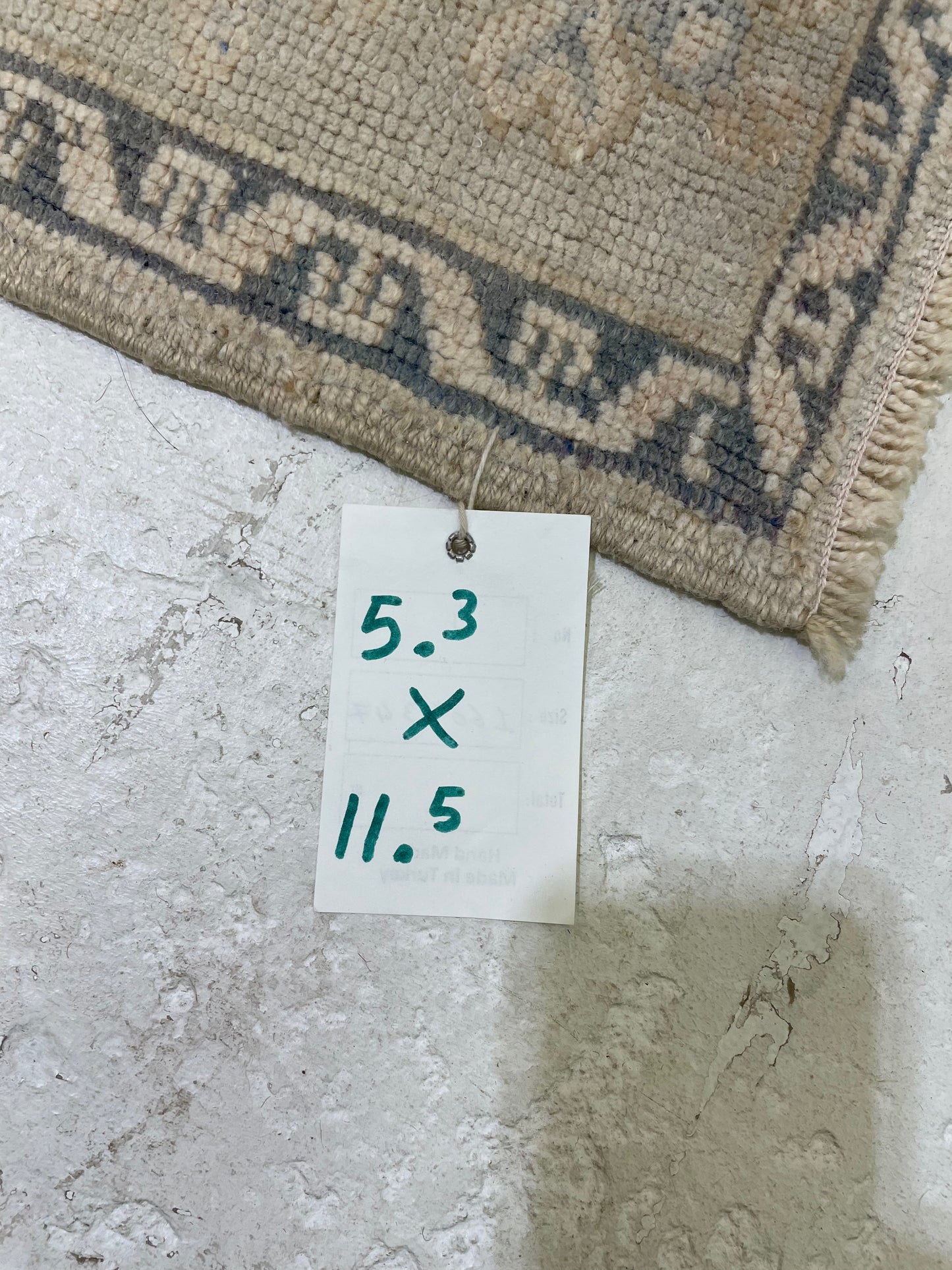 Hand-Knotted Wool Gallery Size Turkish Oushak 5'3" x 11'5"