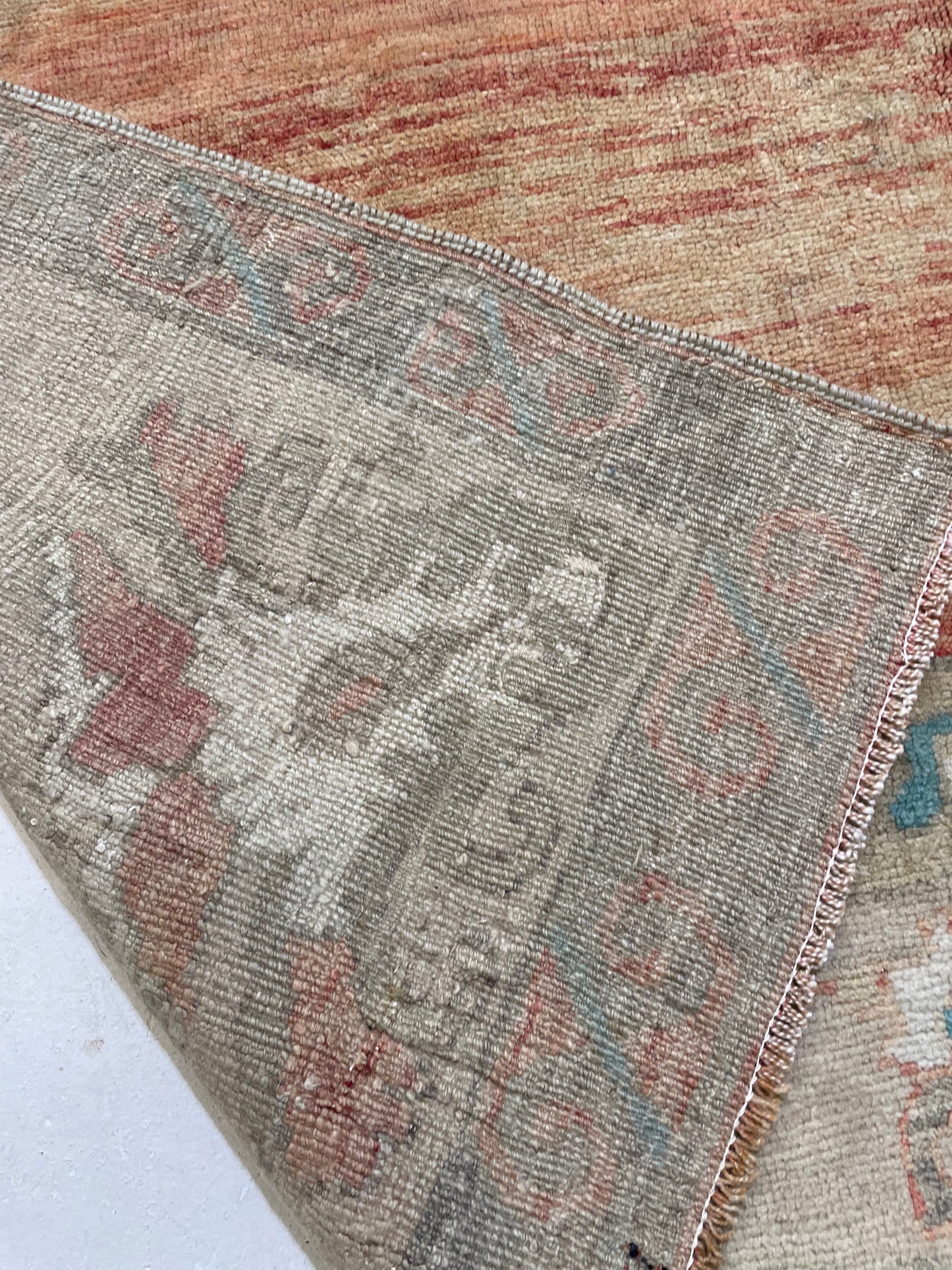 Hand-Knotted Wool Rug Turkish Oushak 5'11" x 9'10"