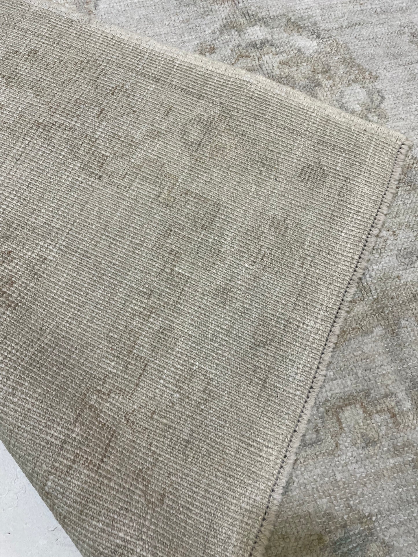 Hand-Knotted Wool Rug Turkish Oushak 6'1" x 9'3"