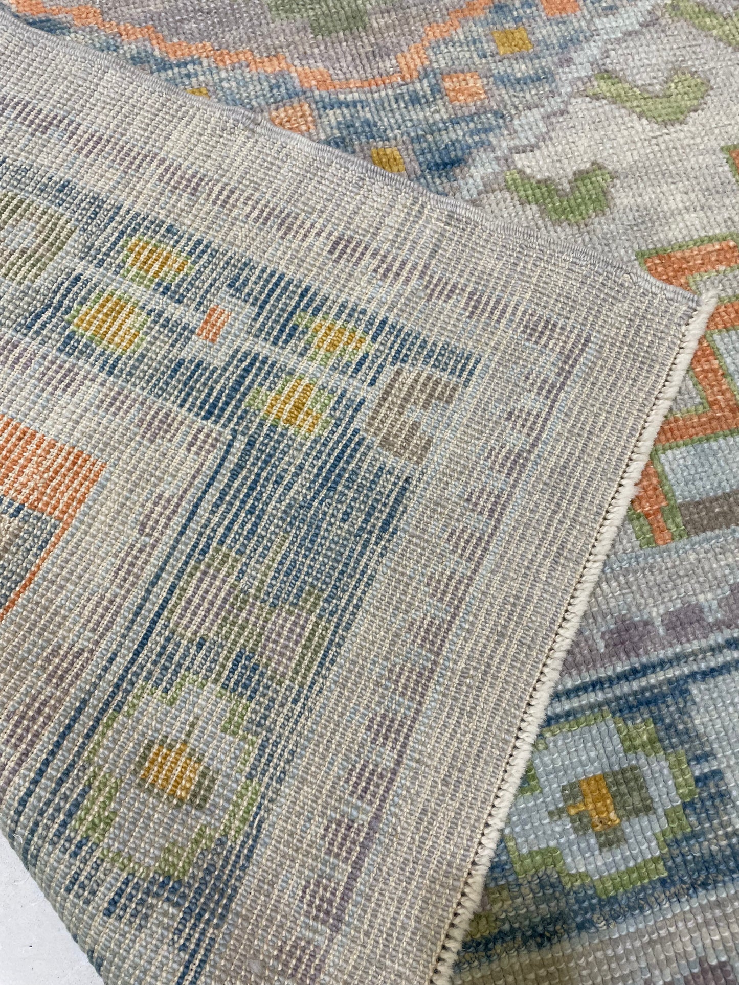 Hand-Knotted Wool Rug Turkish Oushak 5'11" x 8'11"