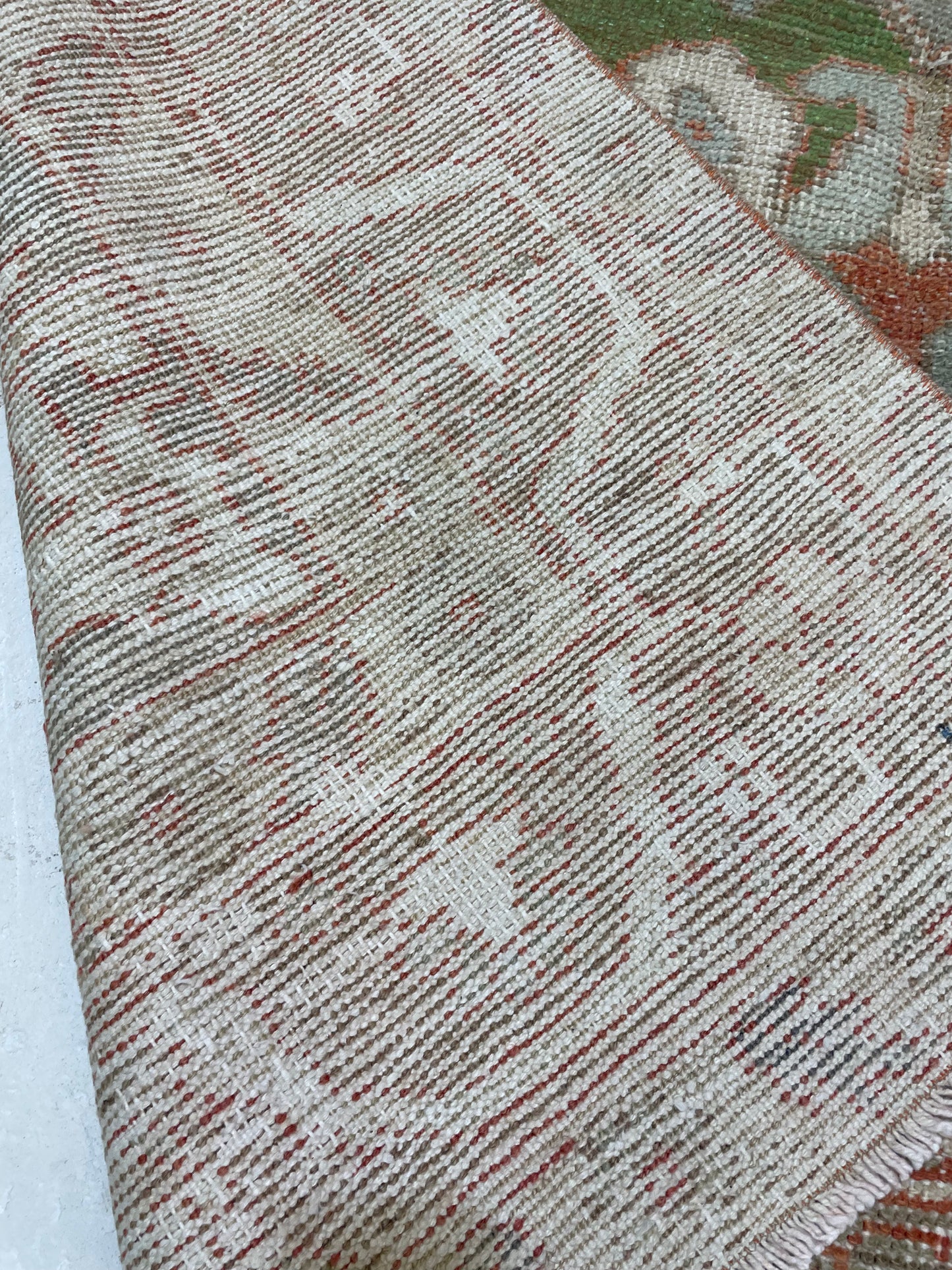 Hand-Knotted Wool Rug Turkish Oushak 5'3" x 8'5"
