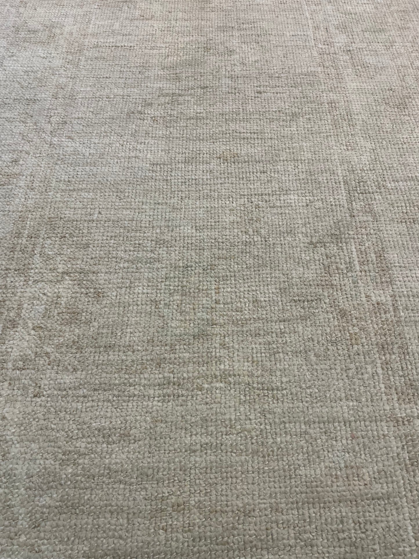 Hand-Knotted Wool Runner Turkish Oushak 3'1" x 11'9"