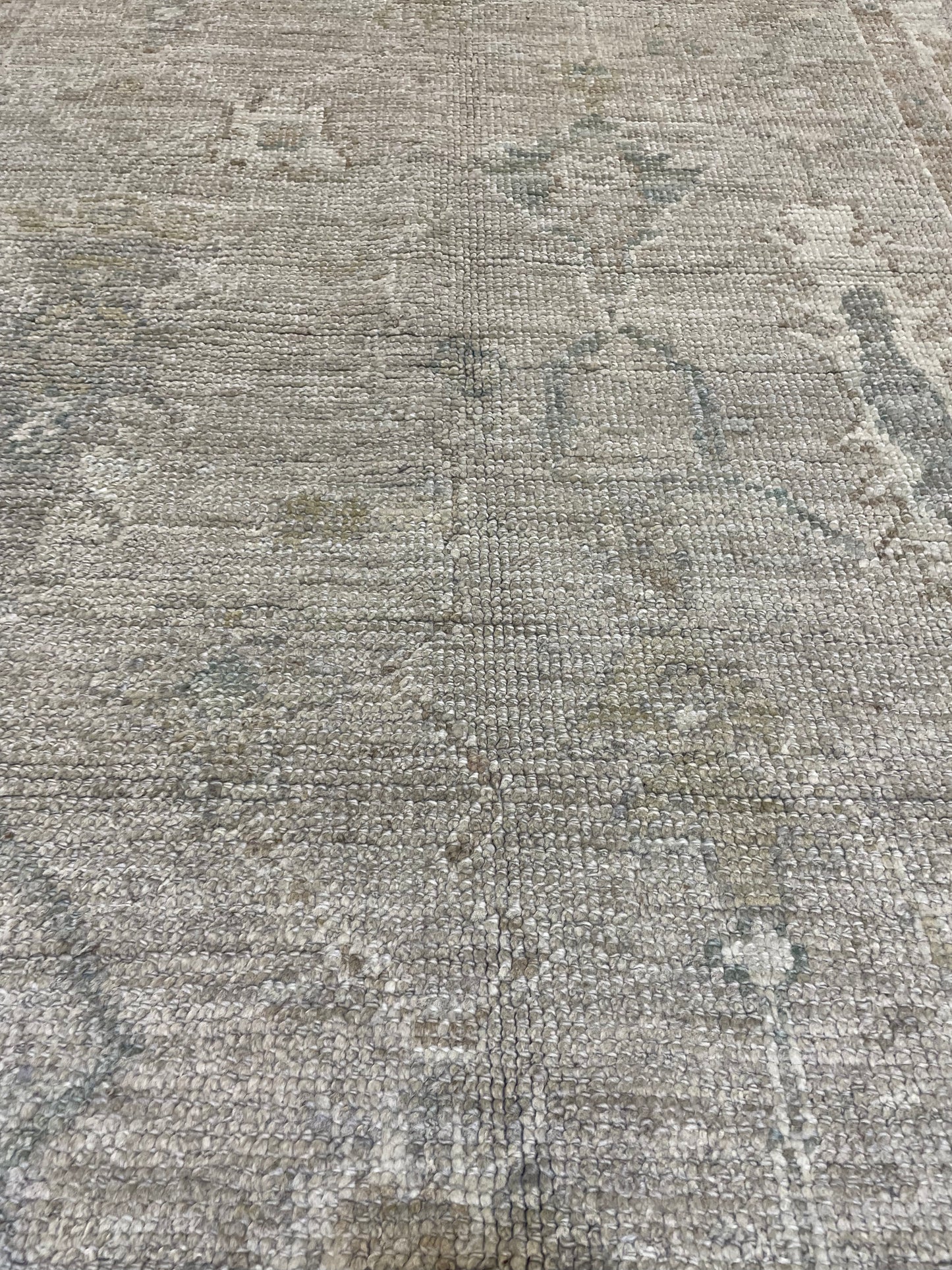 Hand-Knotted Wool Rug Turkish Oushak 4'1" x 5'11"