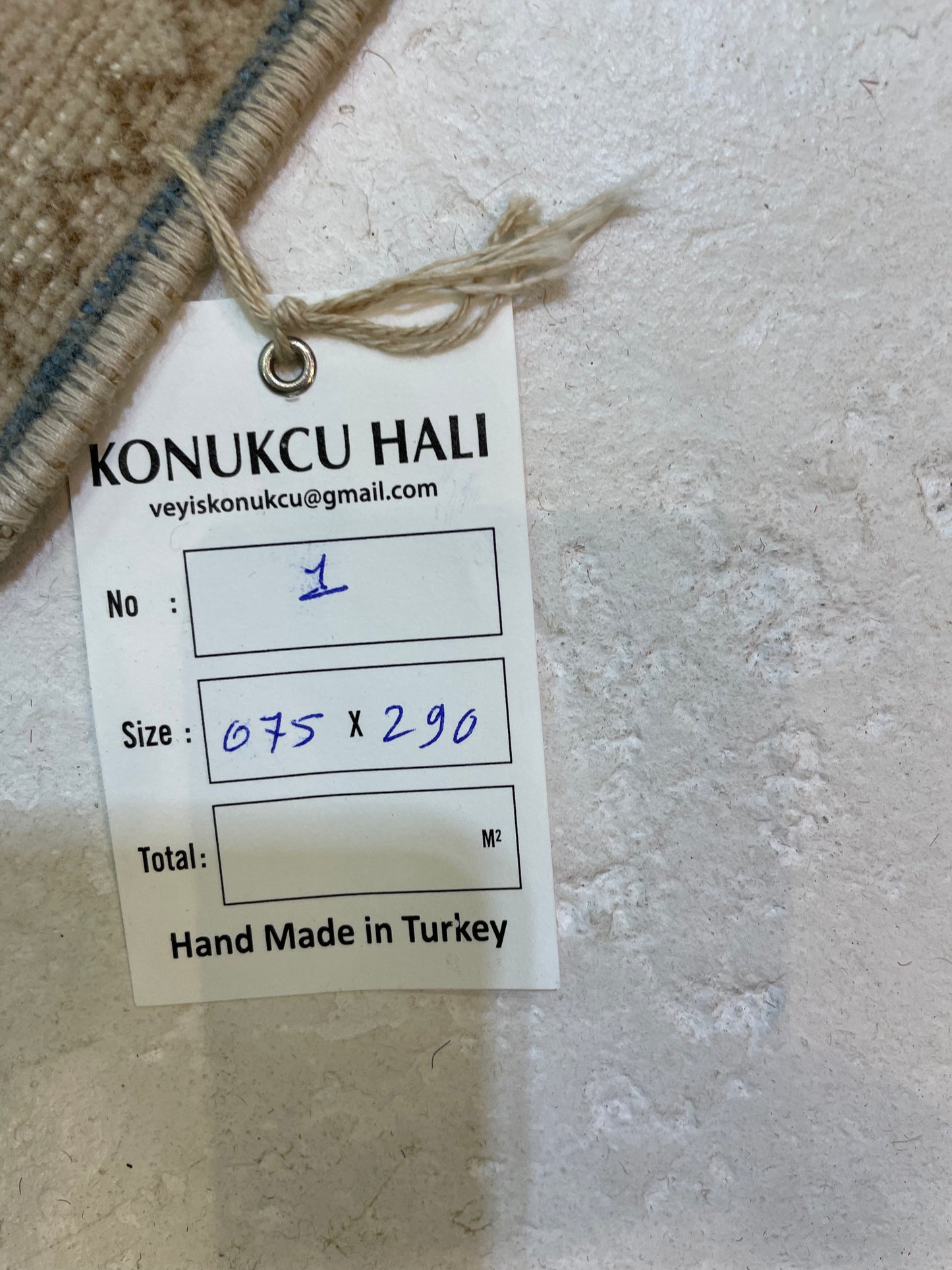 Hand-Knotted Wool Runner Turkish Oushak 2'6" x 9'7"