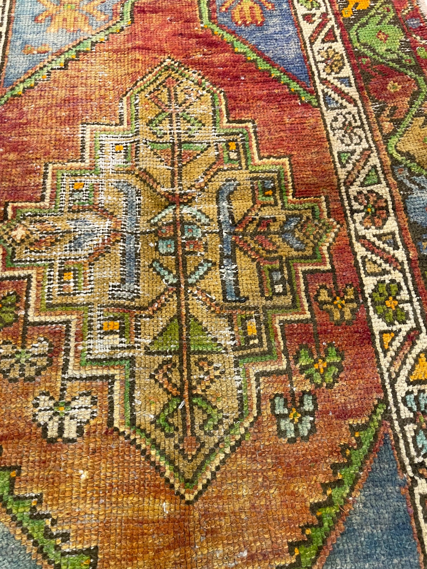 Hand-Knotted Wool Rug Turkish Oushak 3' x 4'6"