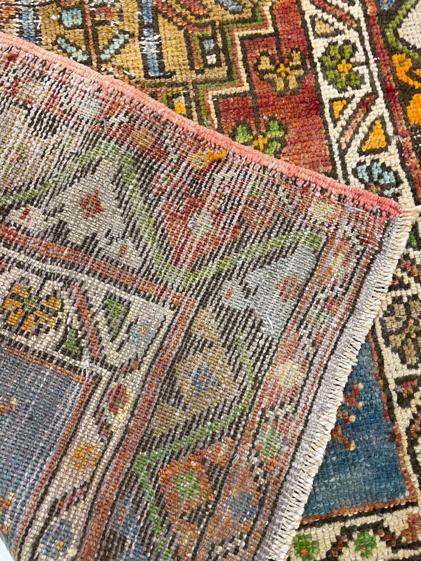 Hand-Knotted Wool Rug Turkish Oushak 3' x 4'6"
