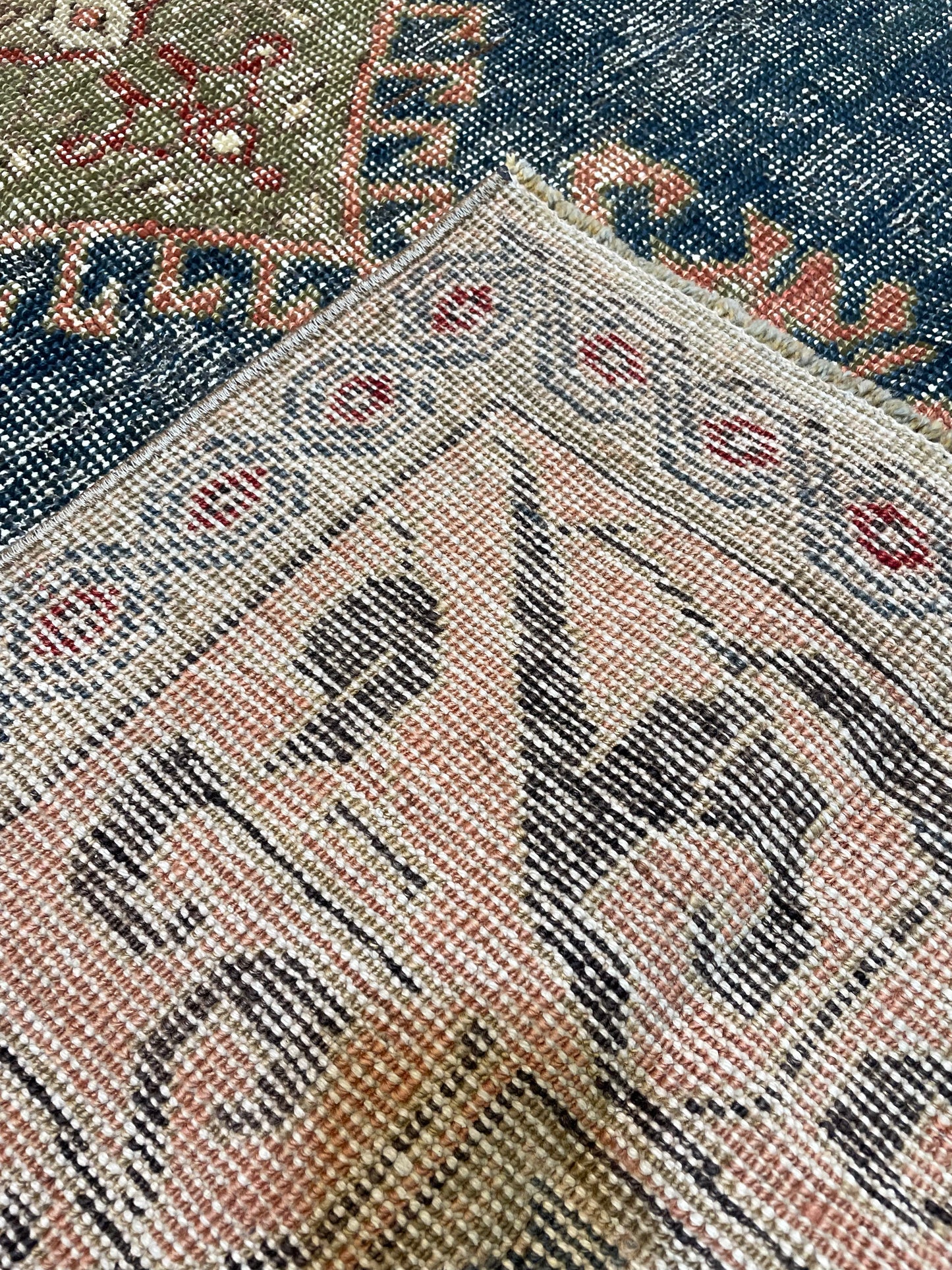 Hand-Knotted Wool Rug Turkish Oushak 4'6" x 7'1"