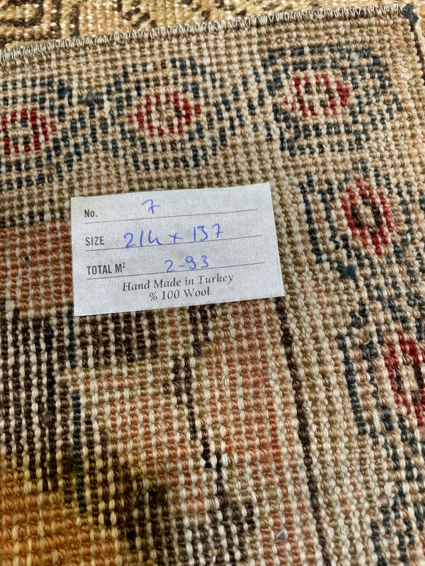 Hand-Knotted Wool Rug Turkish Oushak 4'6" x 7'1"
