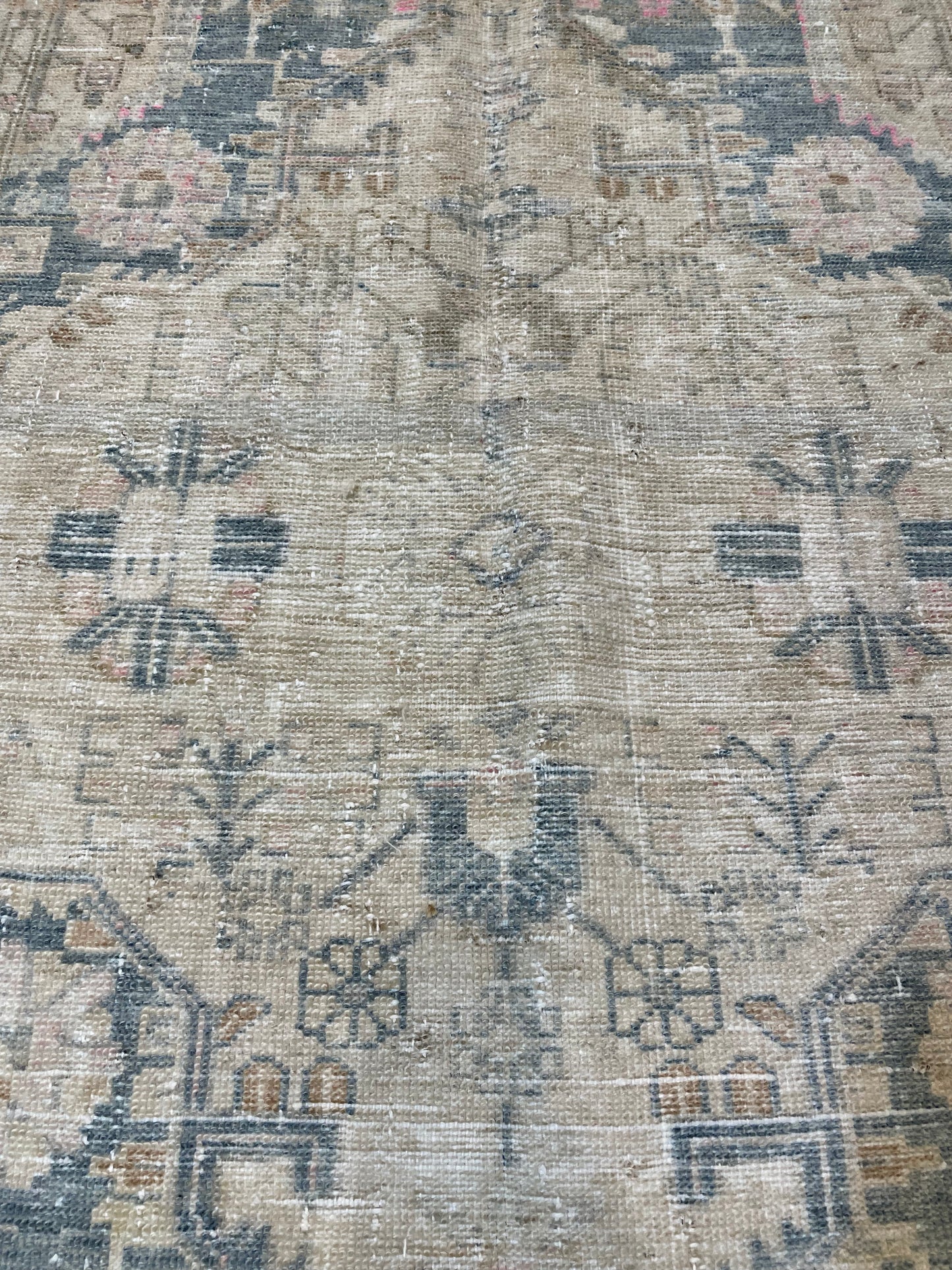 Hand-Knotted Wool Rug Turkish Oushak 2'11" x 4'10"