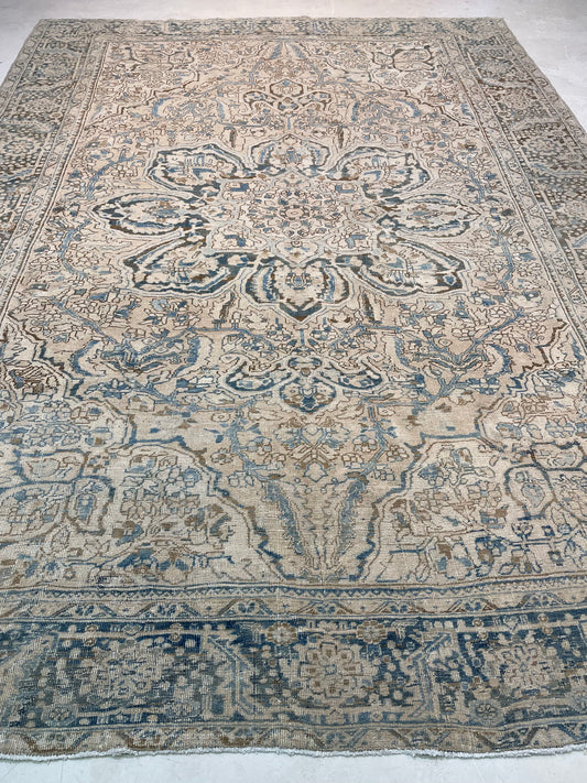 Hand-Knotted Wool Rug Turkish Oushak 10'3" x 13'6"