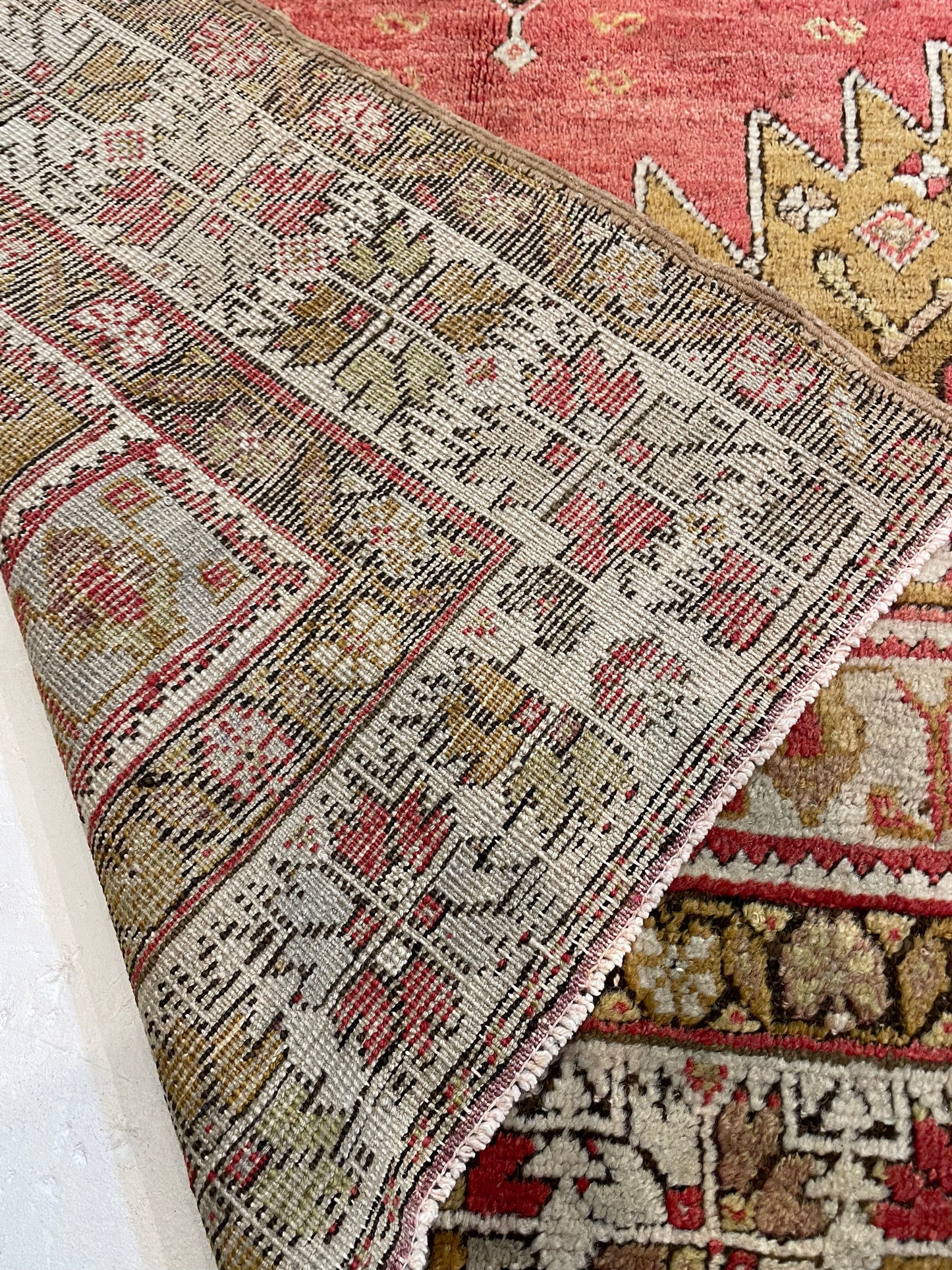 Hand-Knotted Wool Rug Turkish Oushak 3'11" x 5'11"