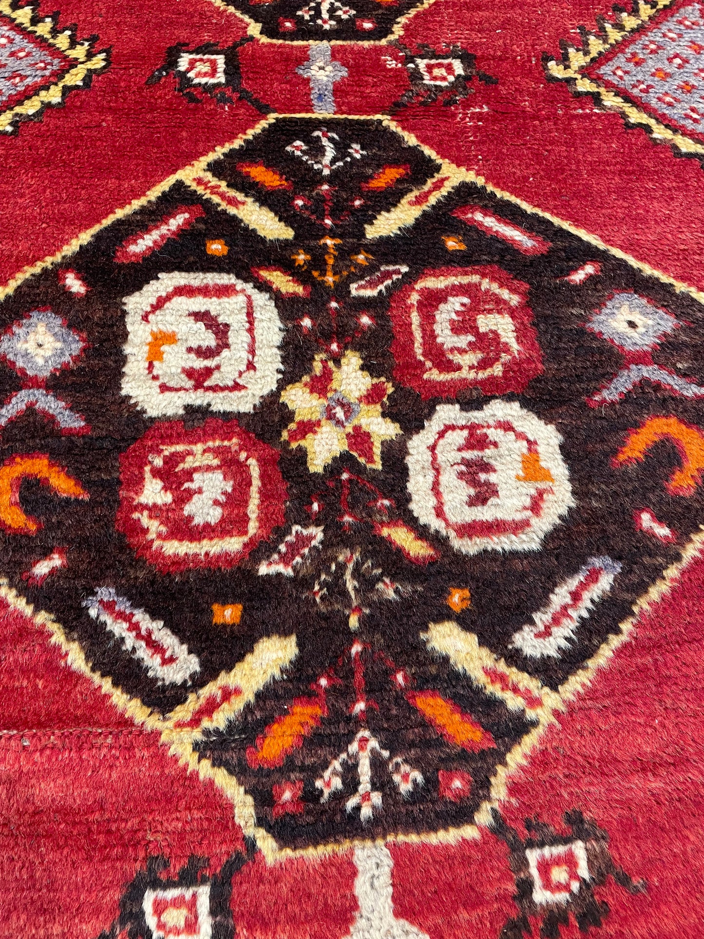 Hand-Knotted Wool Runner Turkish Oushak 3' x 9'6"