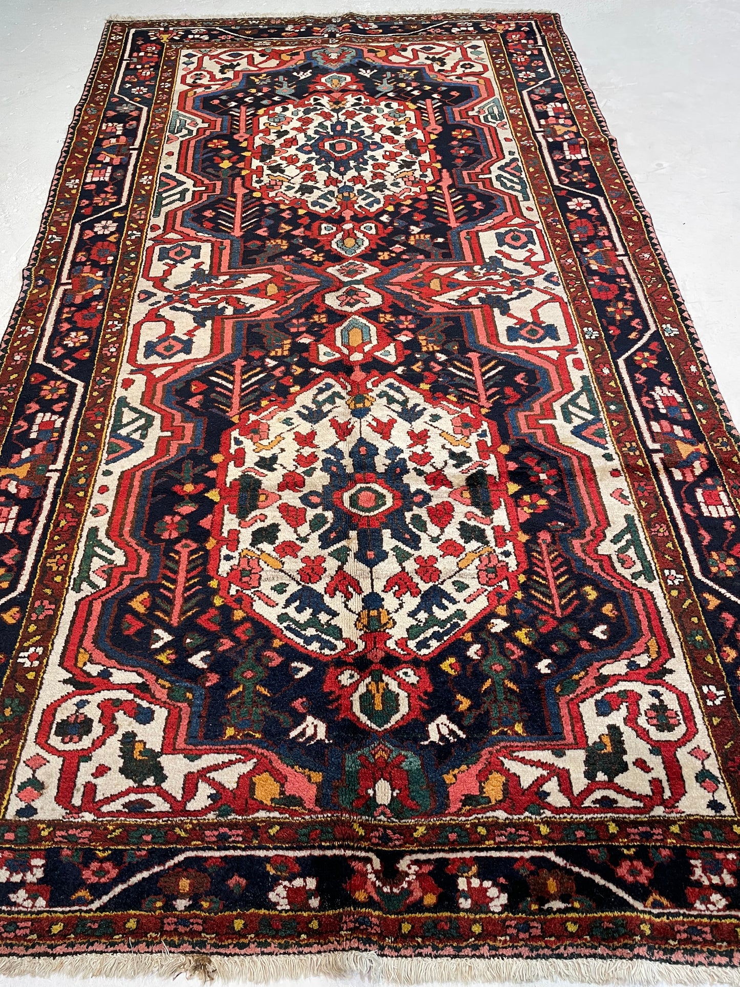 Hand-Knotted Wool Rug Bakhtiari 5'2" x 9'3"