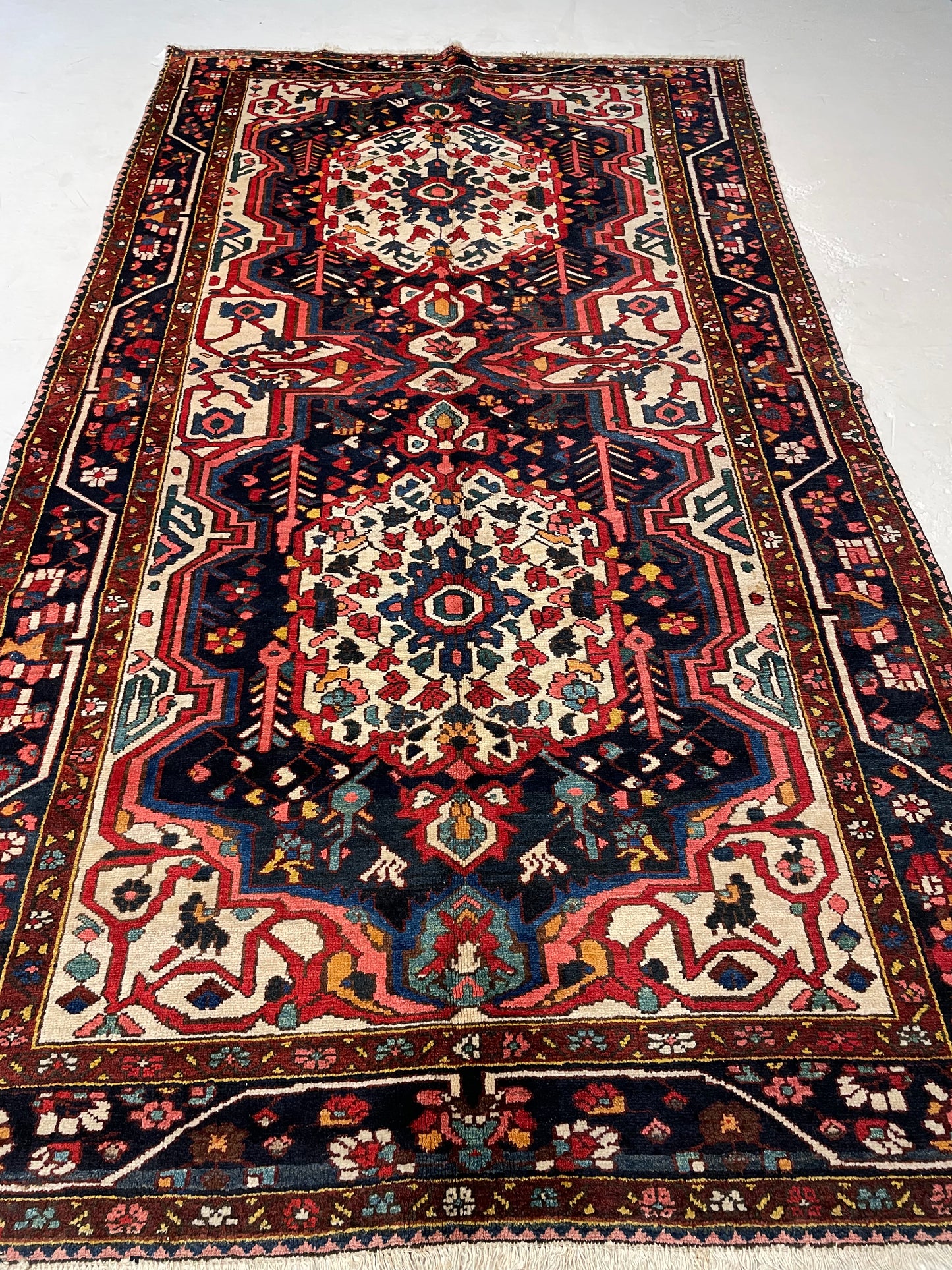 Hand-Knotted Wool Rug Bakhtiari 5'2" x 9'3"
